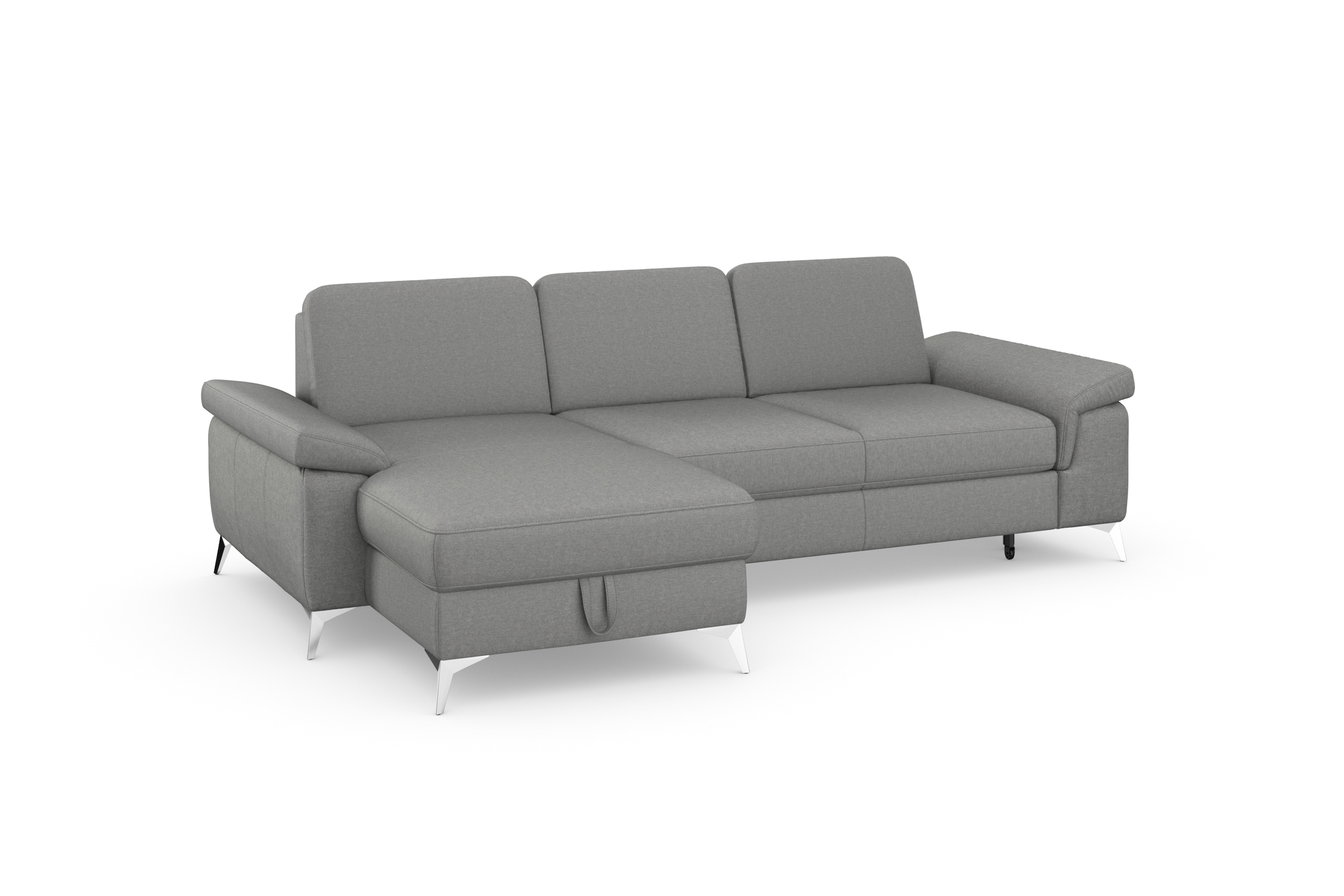 sit&more Ecksofa »Padua L-Form«, inklusive Sitztiefenverstellung, Armteilfunktion und Federkern