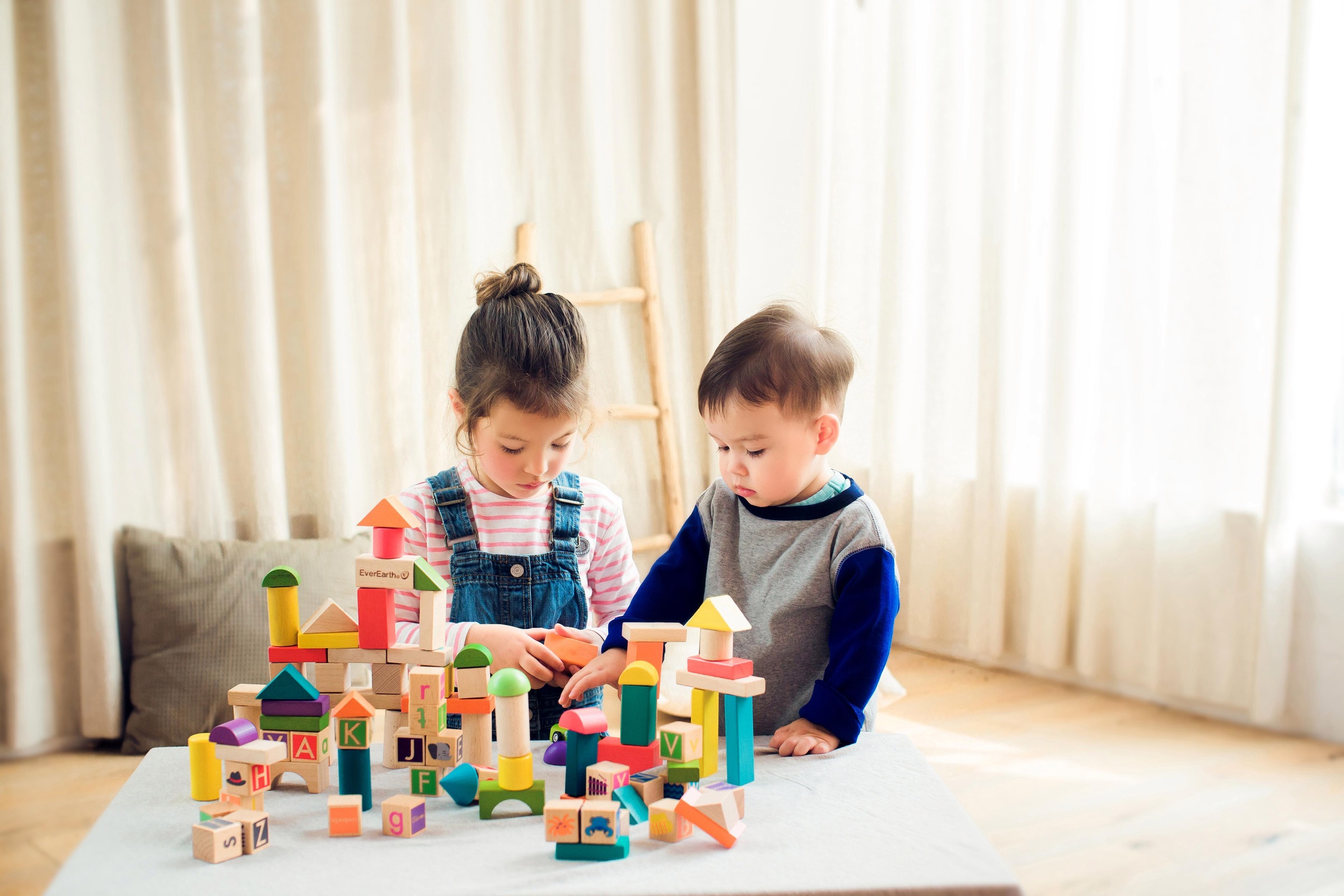 3. Bild von EverEarth® Spielbausteine »Holzbausteine«, (80 St.), FSC®- schützt Wald - weltweit