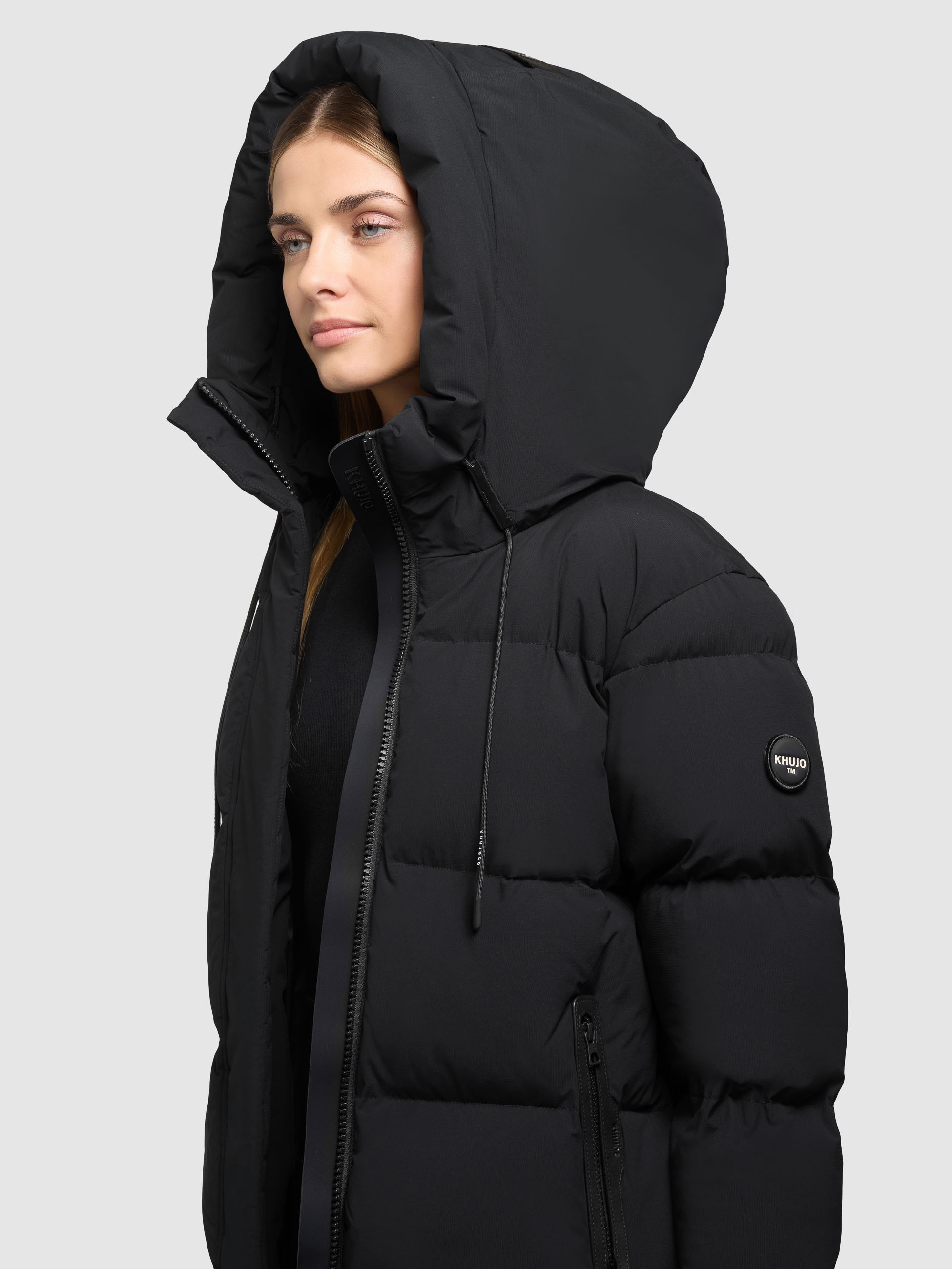 khujo Steppjacke »DROWN2 MATT« mit Kapuze Taschenbeutel mit Fleece
