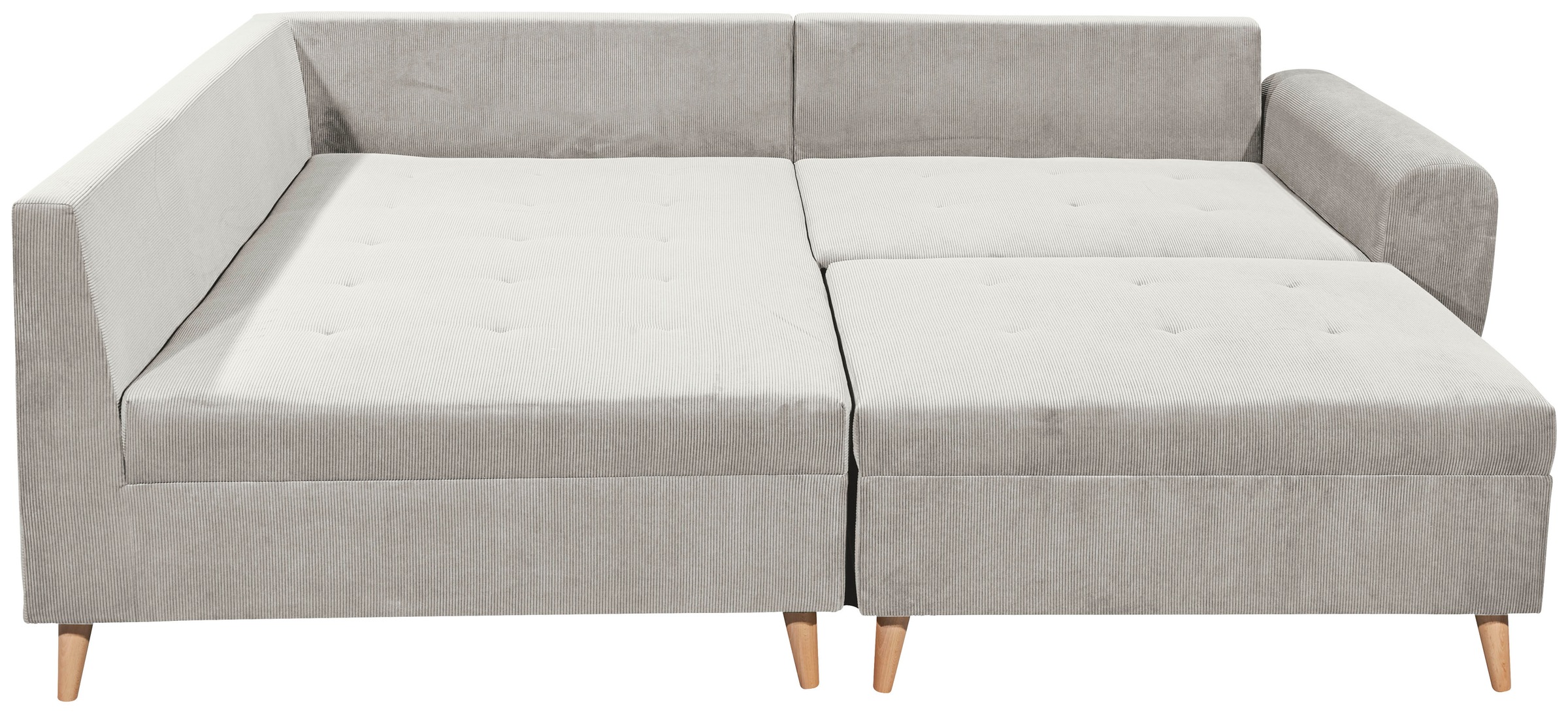 ED EXCITING DESIGN Ecksofa »Calanda L-Form«, mit Hocker & 3 Zierkissen