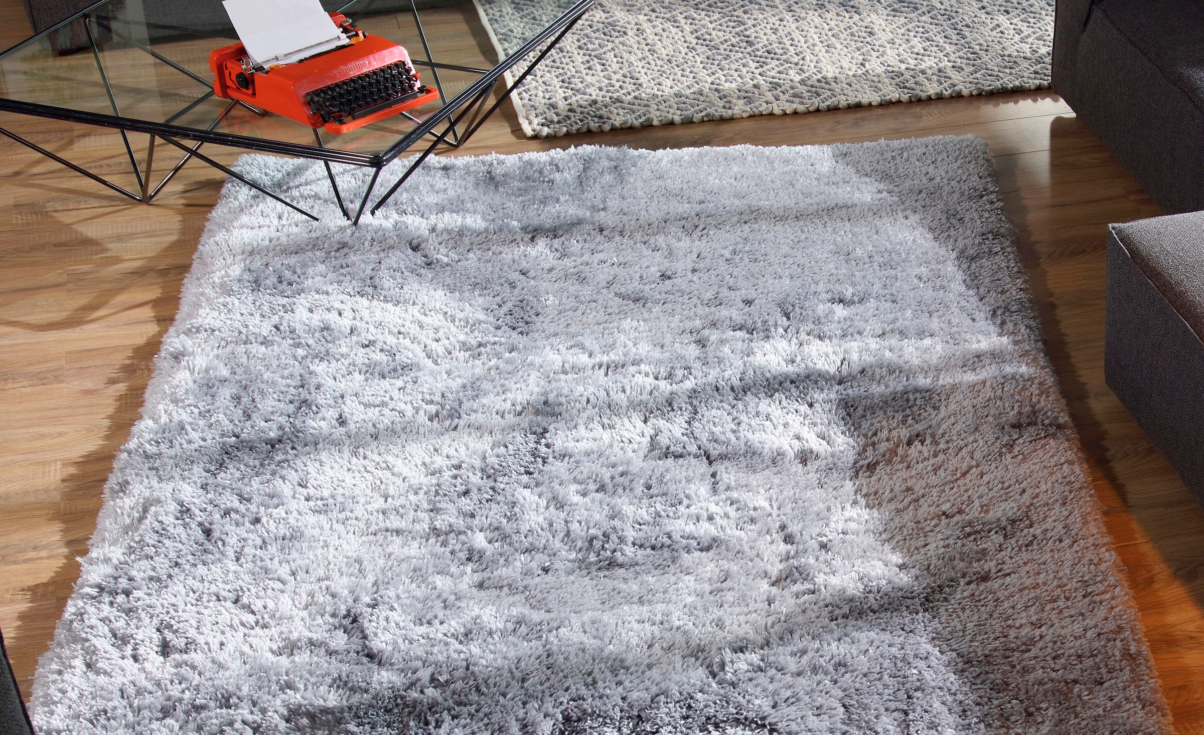 TOM TAILOR HOME Hochflor-Teppich »Flocatic« rechteckig 60 mm Höhe super wei günstig online kaufen