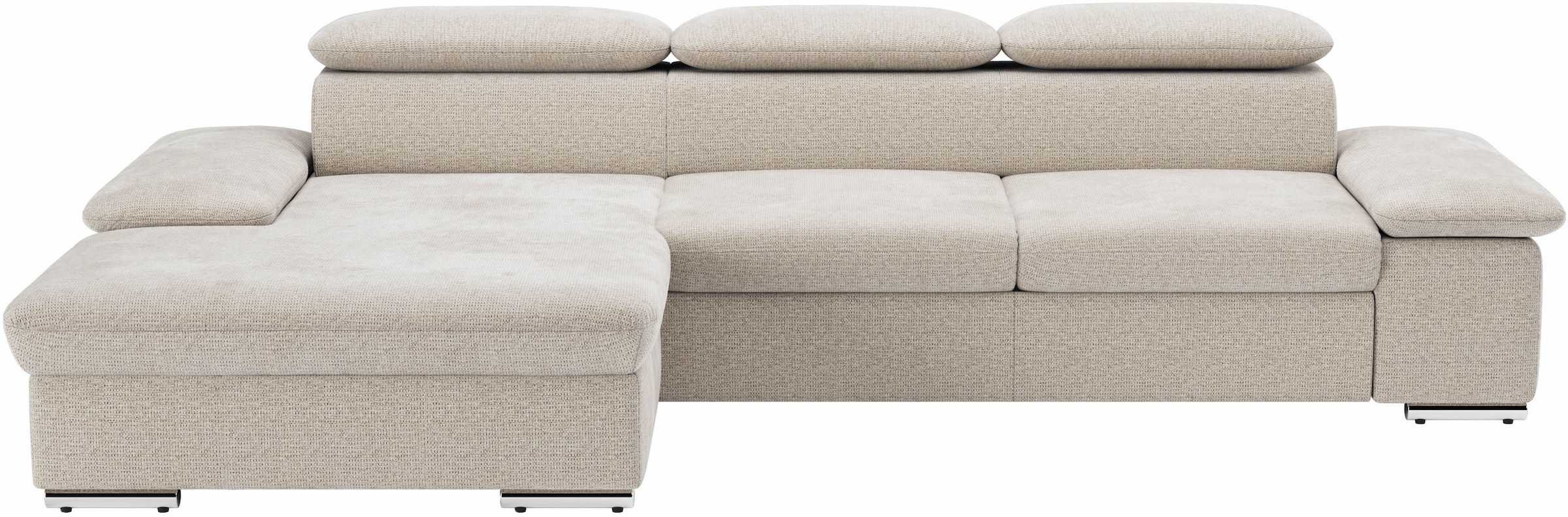 sit&more Ecksofa »Valantine L-Form«, inkl. Kopf- und Armteilverstellung, wahlweise mit Bettfunktion
