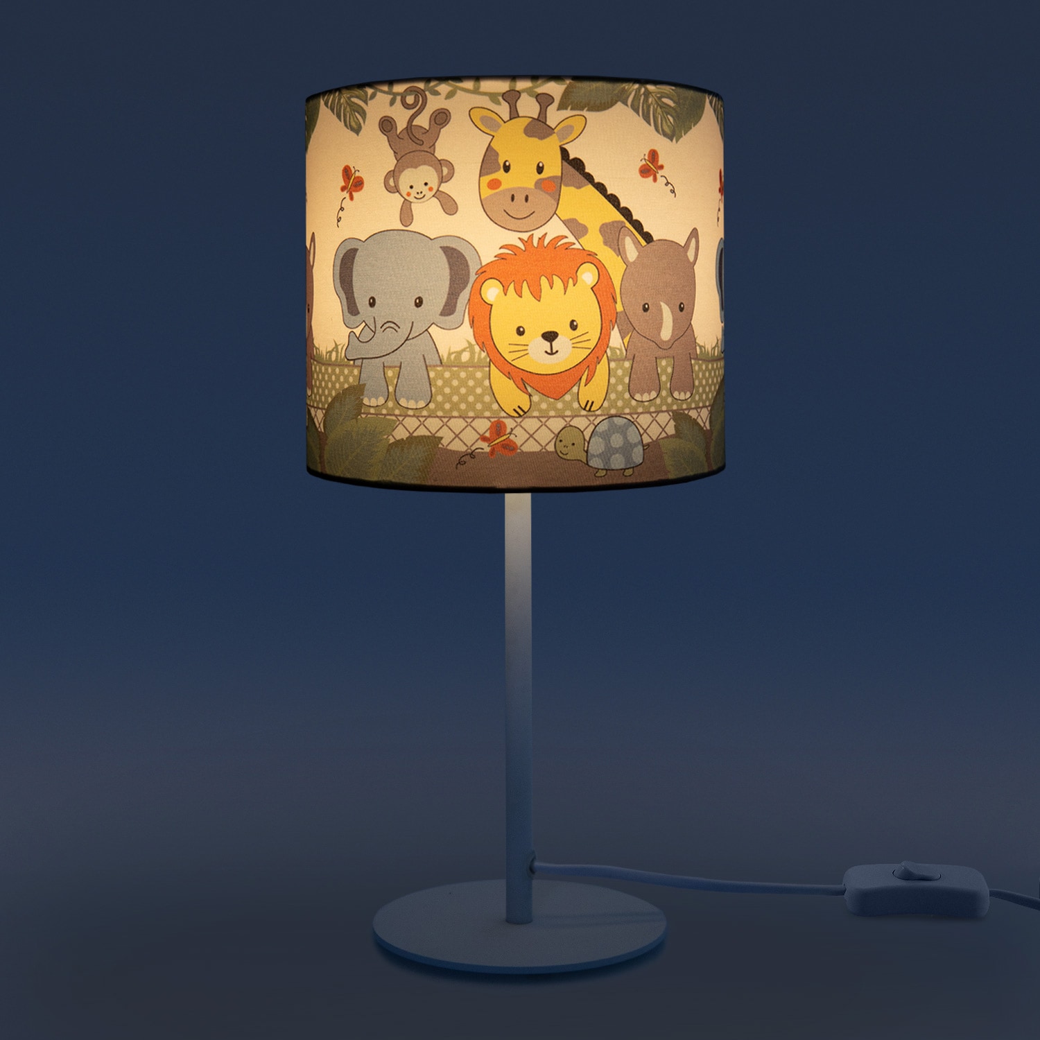 Paco Home Tischleuchte »Diamond 634«, flammig-flammig, 1 E14 LED Tischleuchte Lampe Dschungel-Tiere, Kinderzimmer bestellen online Kinderlampe