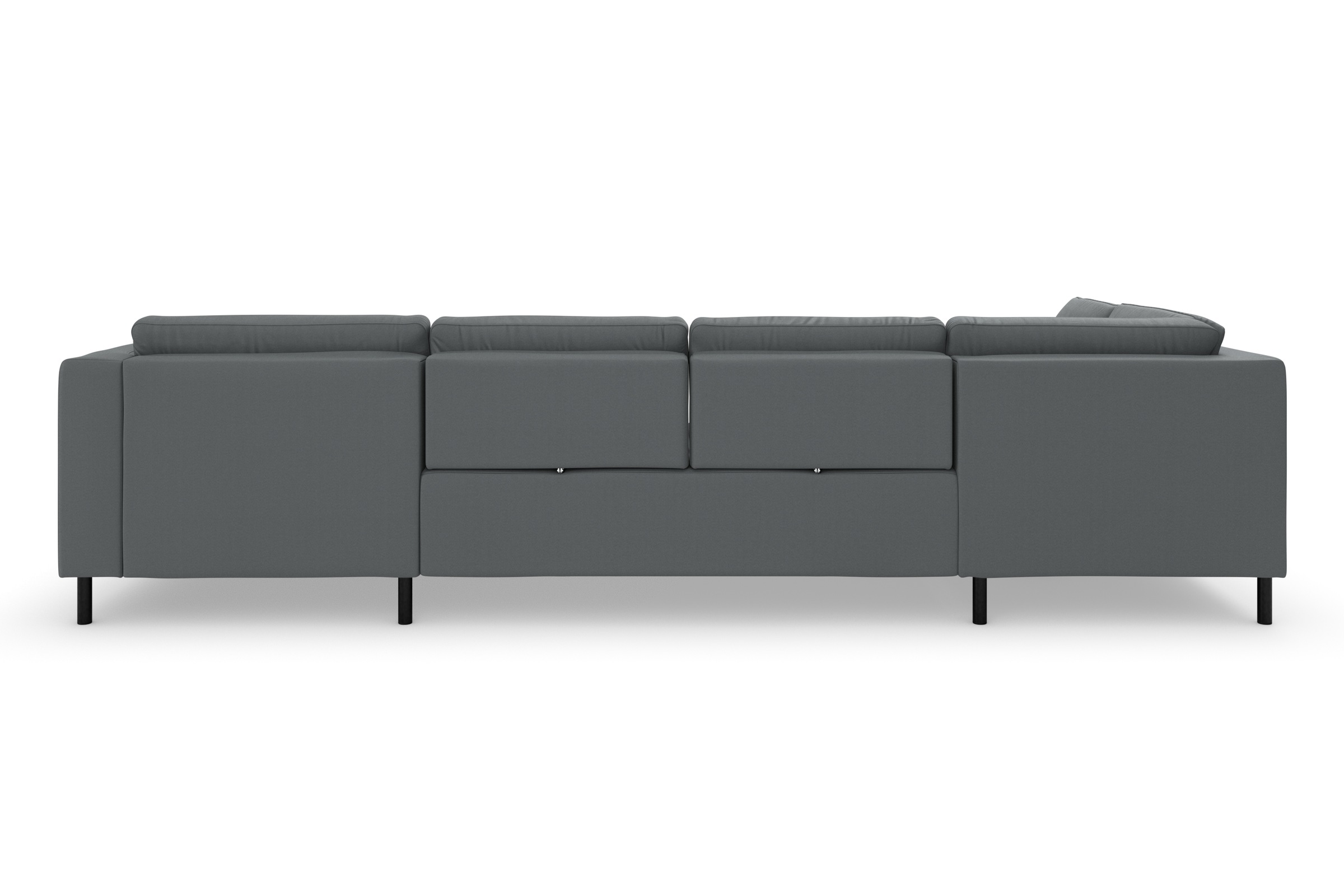 sit&more Wohnlandschaft »Olsen U-Form«, inklusive Sitztiefenverstellung, wahlweise mit Bettfunktion, 15cm hoch