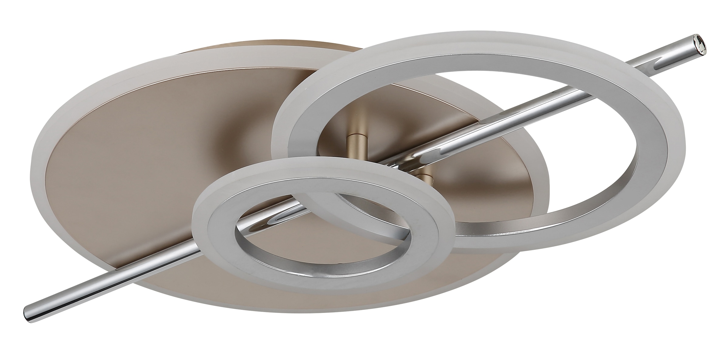 GLOBO LIGHTING Deckenleuchte »NORRIS« LED-Modul 1 Stk. Warmweiß Deckenlampe Wohnzimmer-Leuchte Schlafzimmer-Leuchte Flur Küche