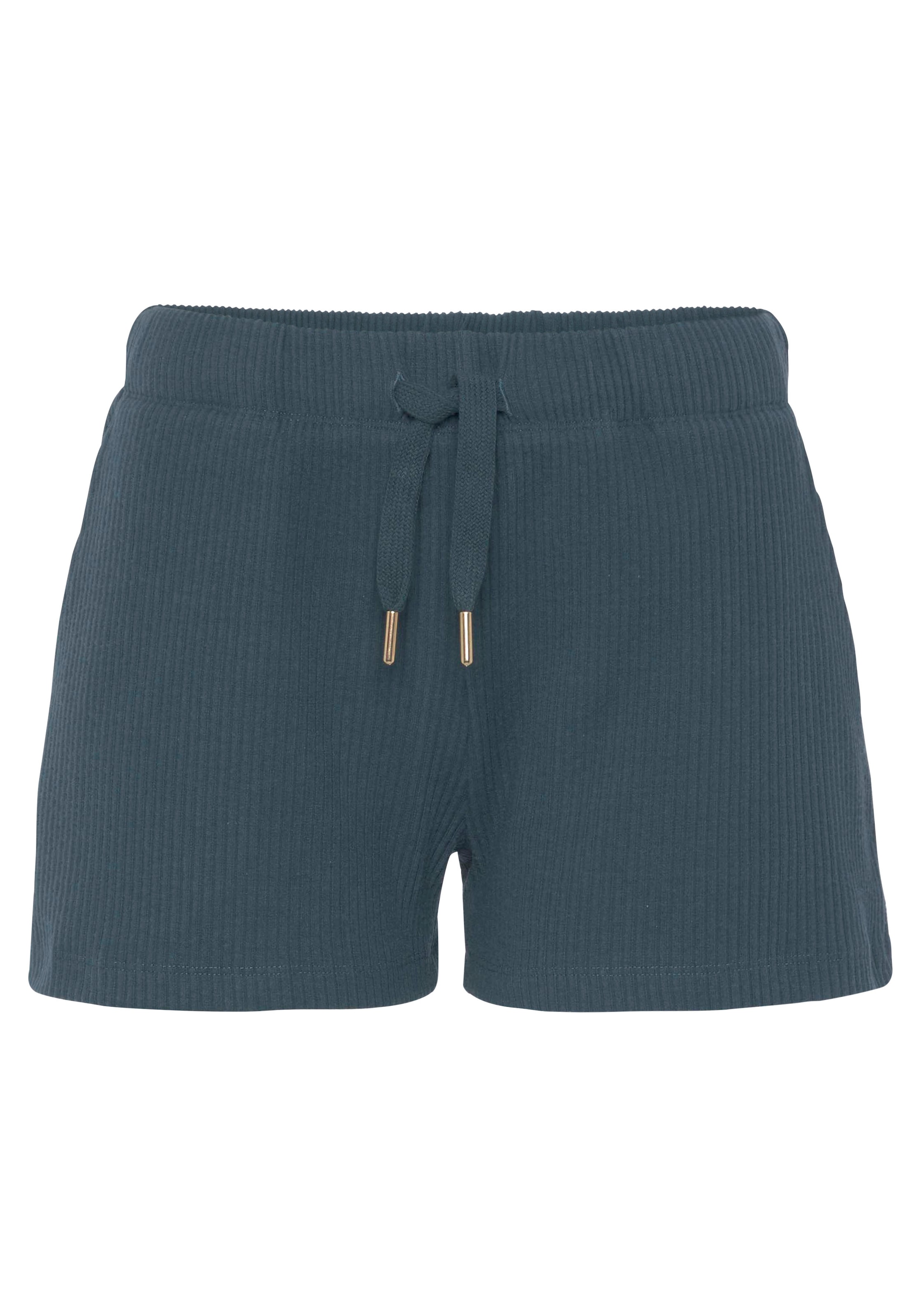 s.Oliver Sweatshorts »- Kurze Hose aus Ripp-Qualität«, mit seitlichen Taschen, Loungeanzug