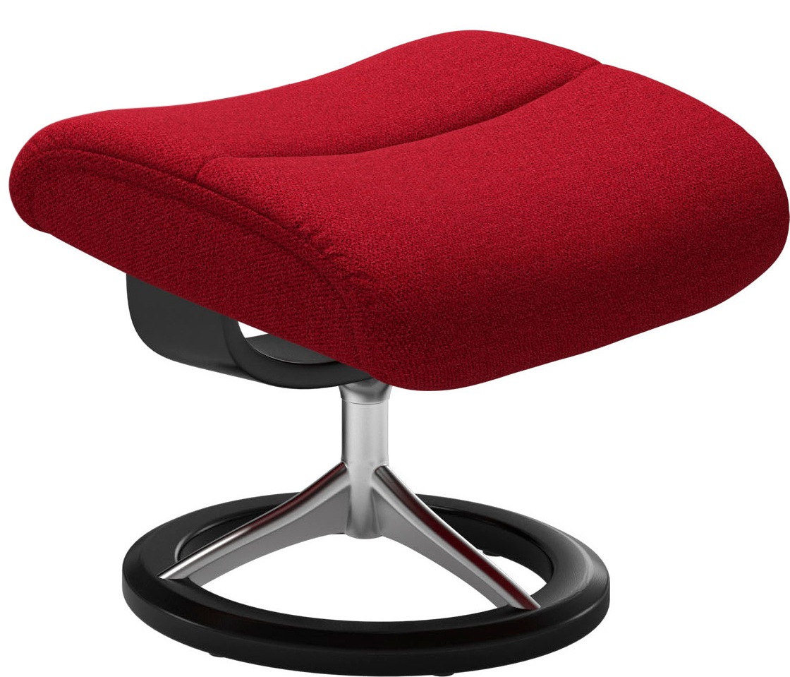 Stressless® Relaxsessel »View«, (Set, Relaxsessel mit Hocker), mit Signature Base, Größe S,Gestell Schwarz