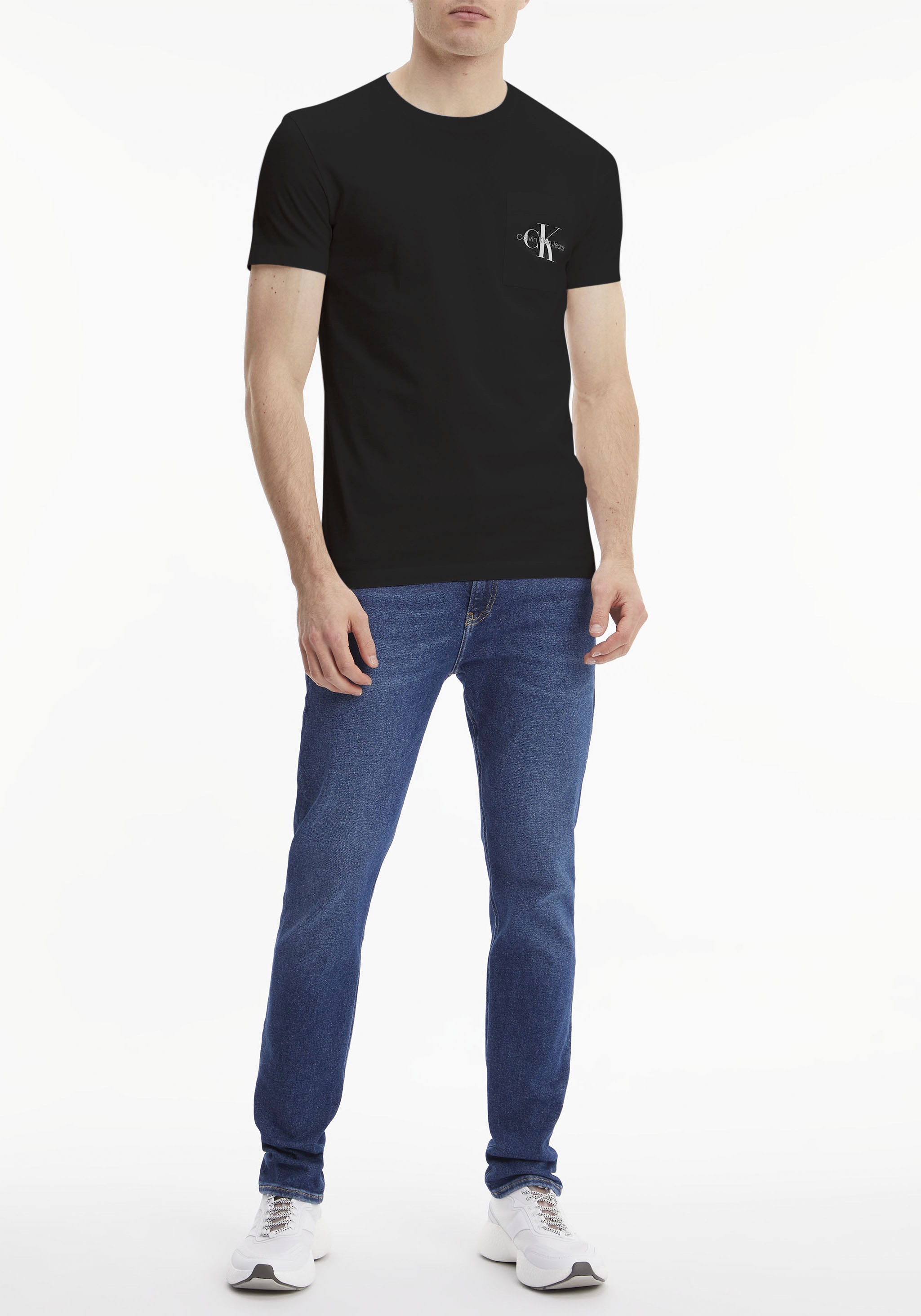 Calvin Klein Jeans T-Shirt »CORE MONOGRAM POCKET SLIM TEE«, mit Brusttasche