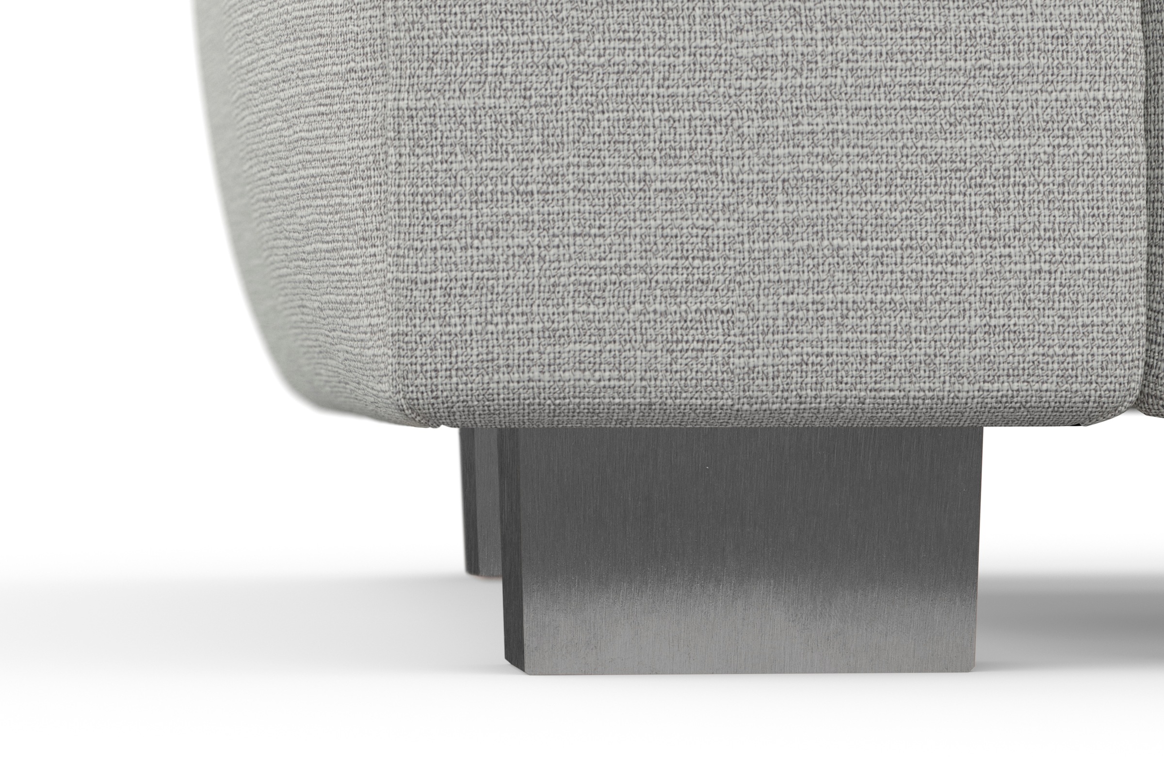 sit&more Ecksofa »Dundee L-Form« mit Federkern und Edelstahlfüßen, wahlweise mit Kopfteilverstellung