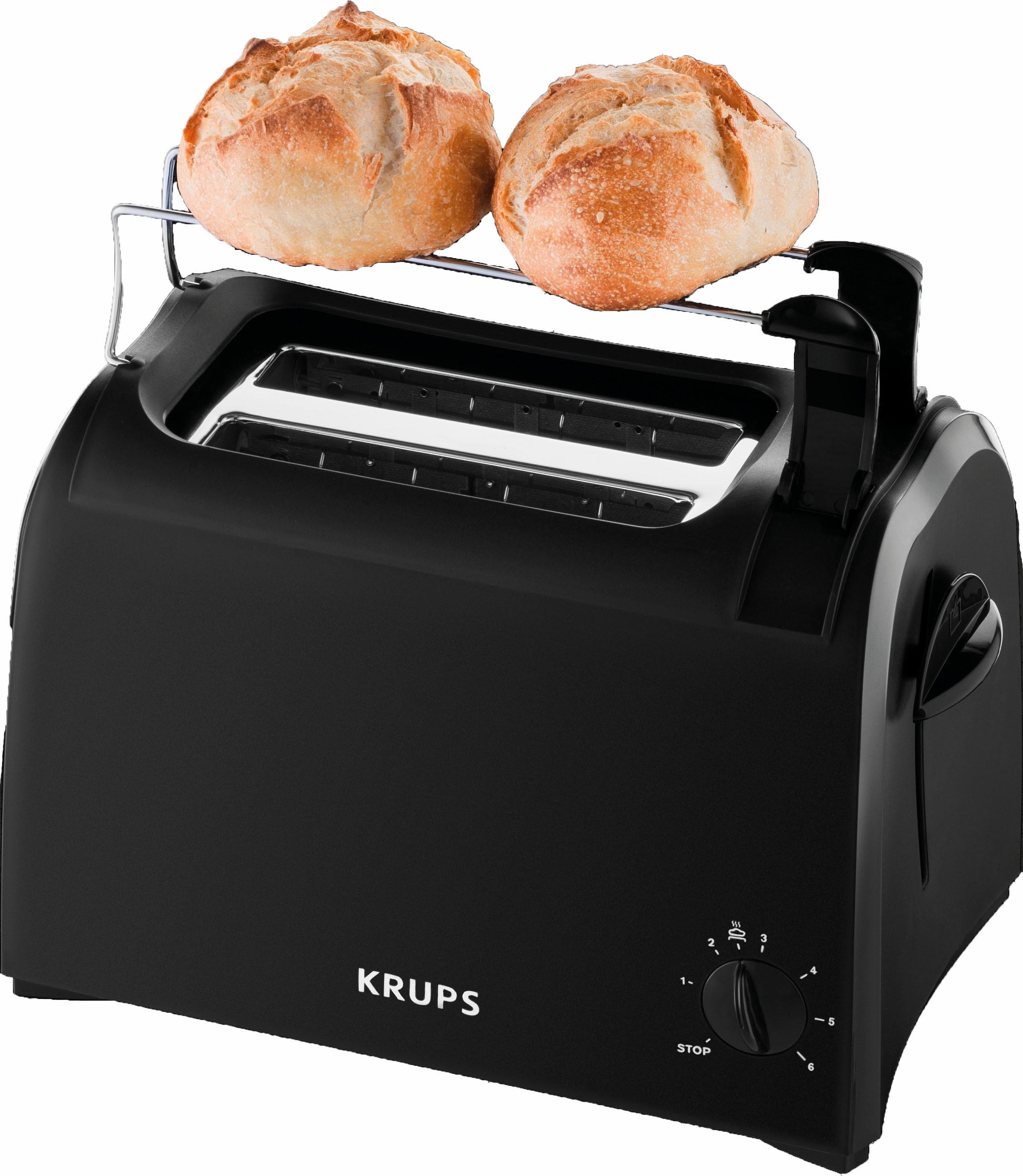 Krups Toaster »Pro Aroma KH1518« 2 kurze Schlitze für 2 Scheiben 850 W Krüm günstig online kaufen