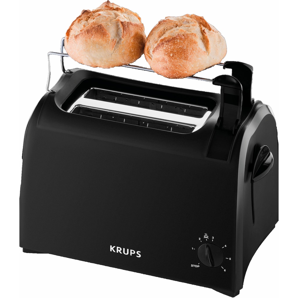 Krups Toaster »Pro Aroma KH1518«, 2 kurze Schlitze, für 2 Scheiben, 700 W, Krümelschublade, 6 Bräunungsstufen, Hebe-Funktion