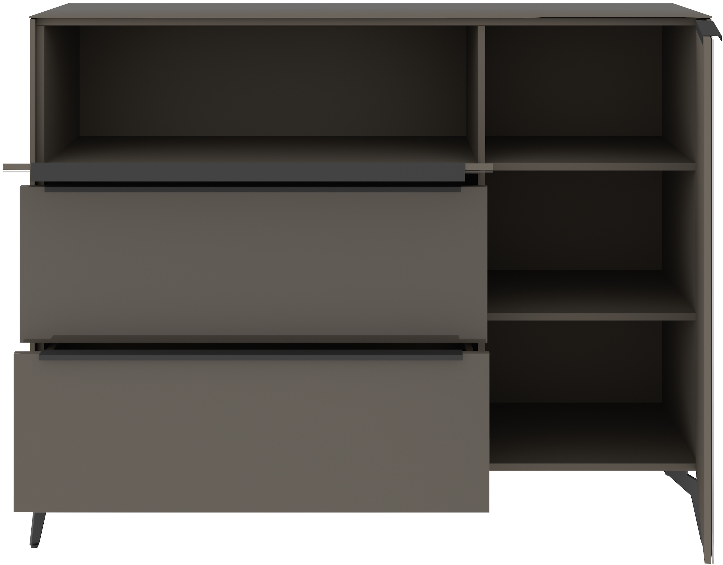 set one by Musterring Sideboard »Reno« 1 Stk. tlg. Mit Winkelfuß in diversen Farben, 109 cm Höhe & Farbauswahl
