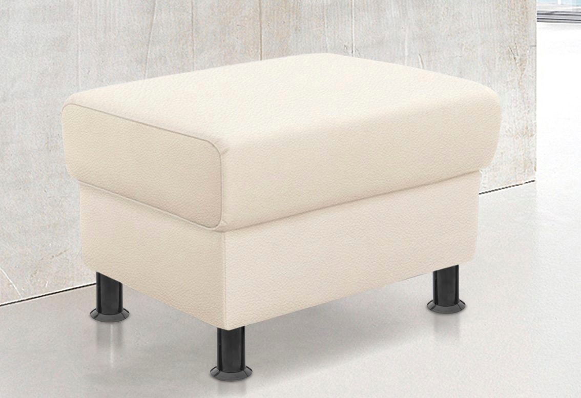 TRENDMANUFAKTUR Hocker »Rondo, Polsterhocker zur Serie, Breite 67 cm, Füße günstig online kaufen