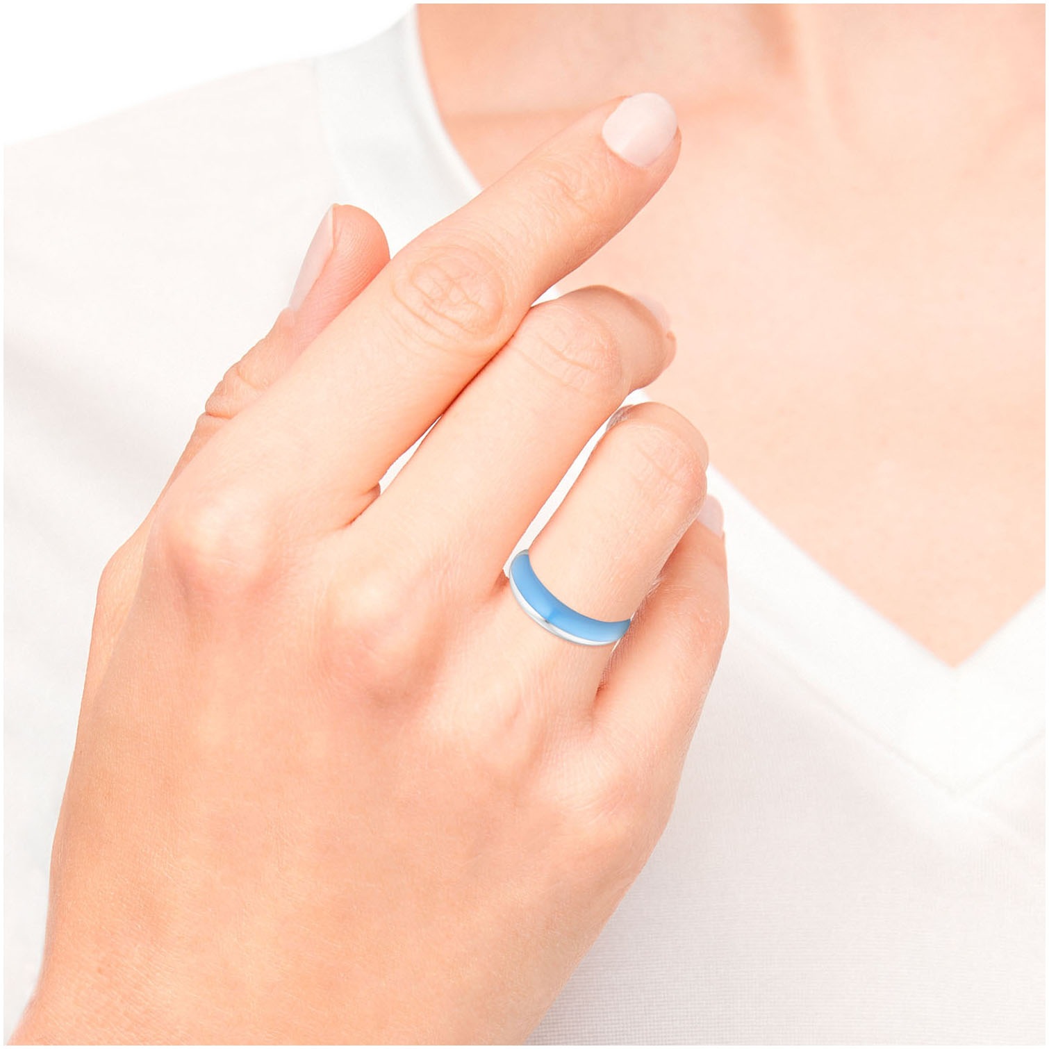 s.Oliver Fingerring »2037975/-79/-77/-78«, mit Emaille