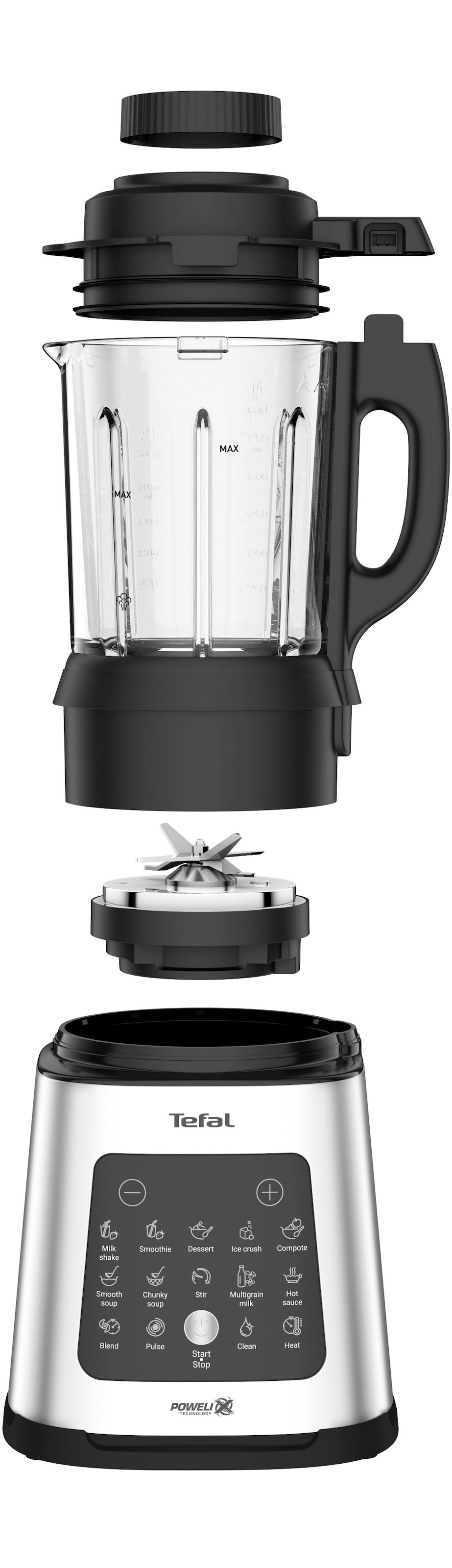 Tefal Standmixer »BL83SD PerfectMix Cook«, 1400 W, 2 L Fassungsvermögen, 10 günstig online kaufen