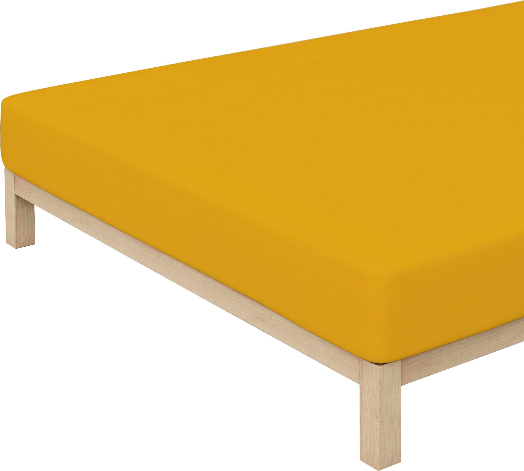 Schlafgut Spannbettlaken »PURE Bio-Baumwolle mit Elasthan, dehnbar blickdicht, straff, Bettlaken«, PREMIUM Laken für Matratzen bis 30cm Höhe, in 90x200, 140x200, 180x200