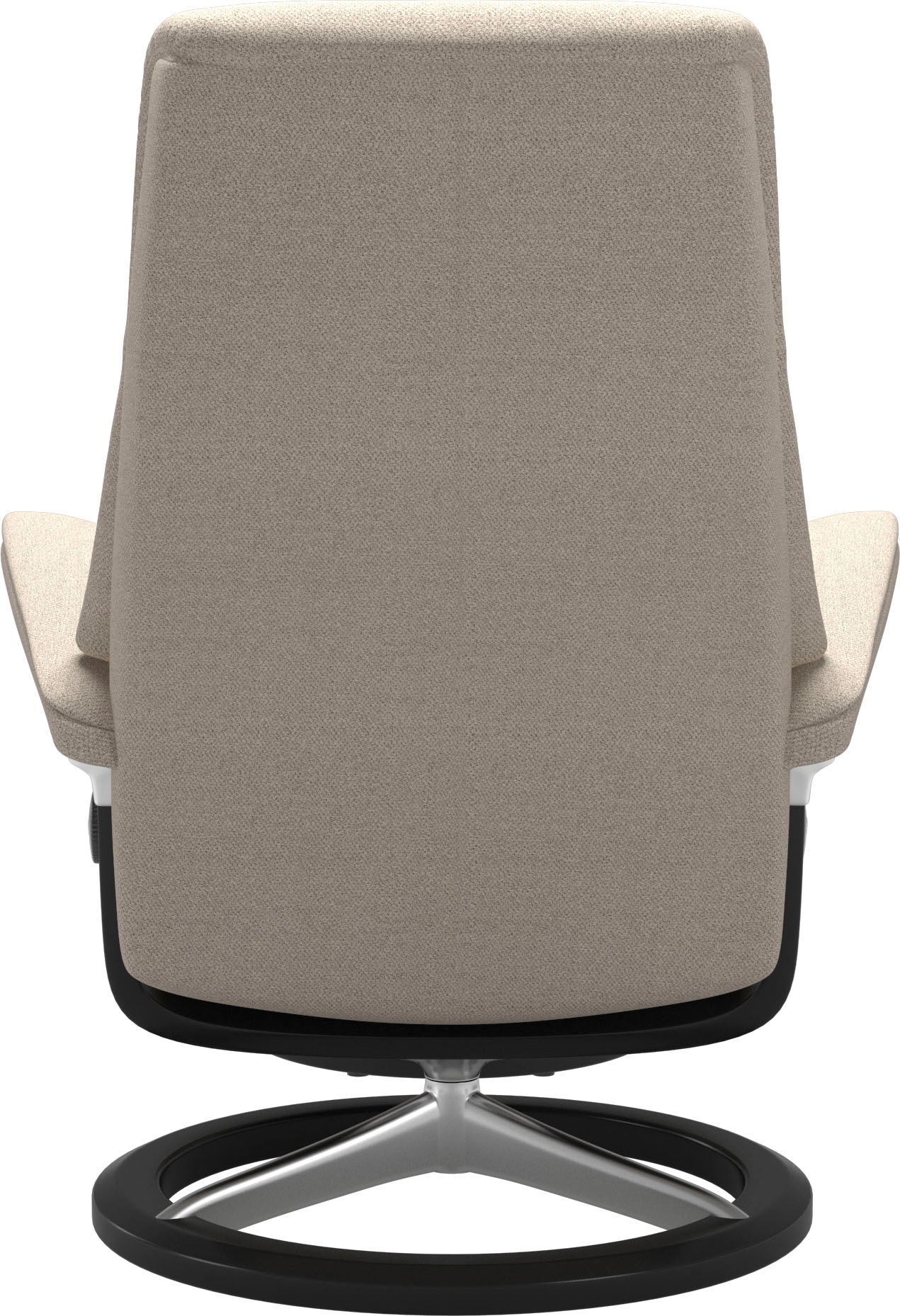 Stressless® Relaxsessel »View«, (Set, Relaxsessel mit Hocker), mit Signature Base, Größe S,Gestell Schwarz