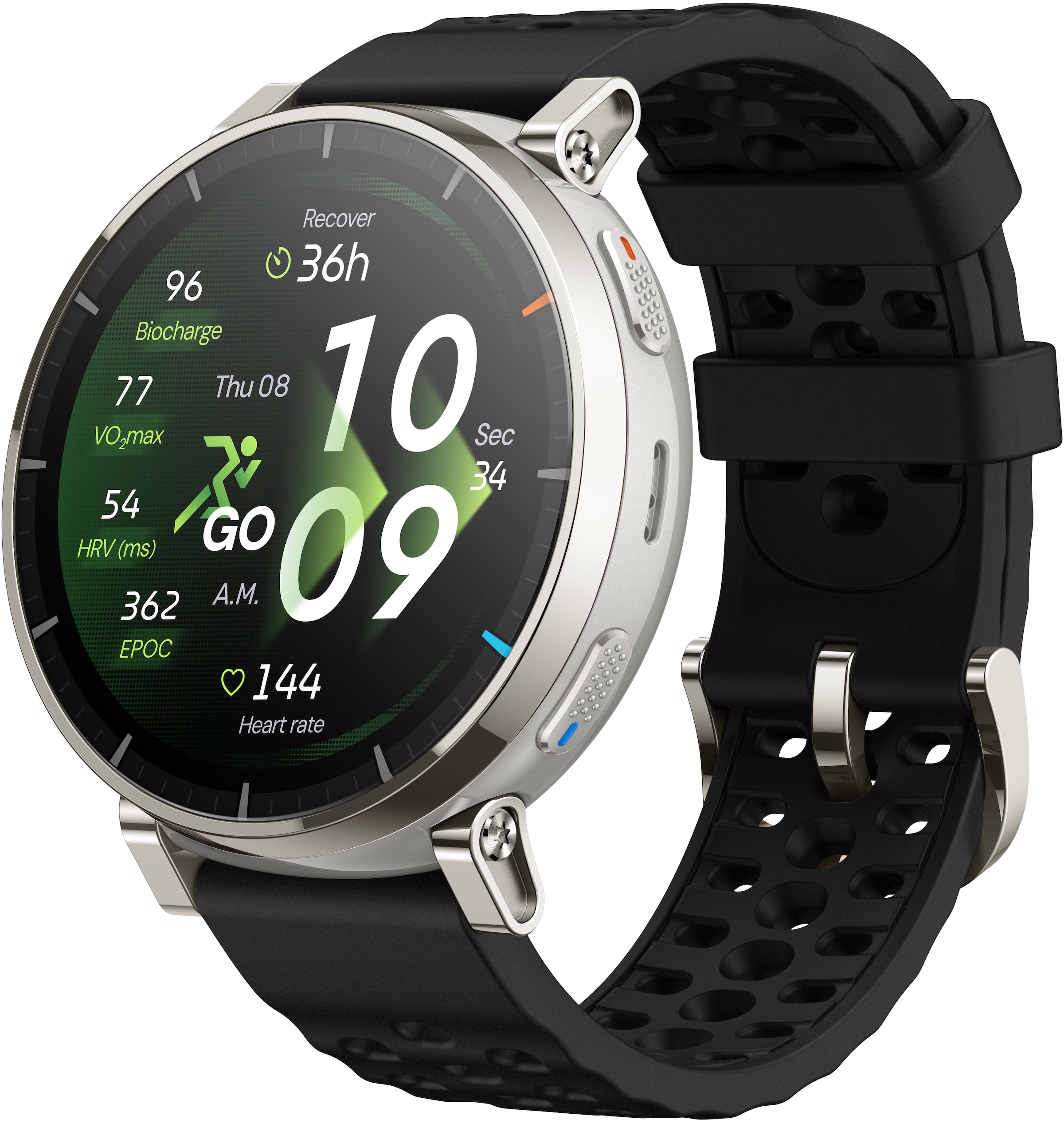 Amazfit Smartwatch »SET: Smart Scale Personenwaage + Active 3 Premium« Amazfit OS