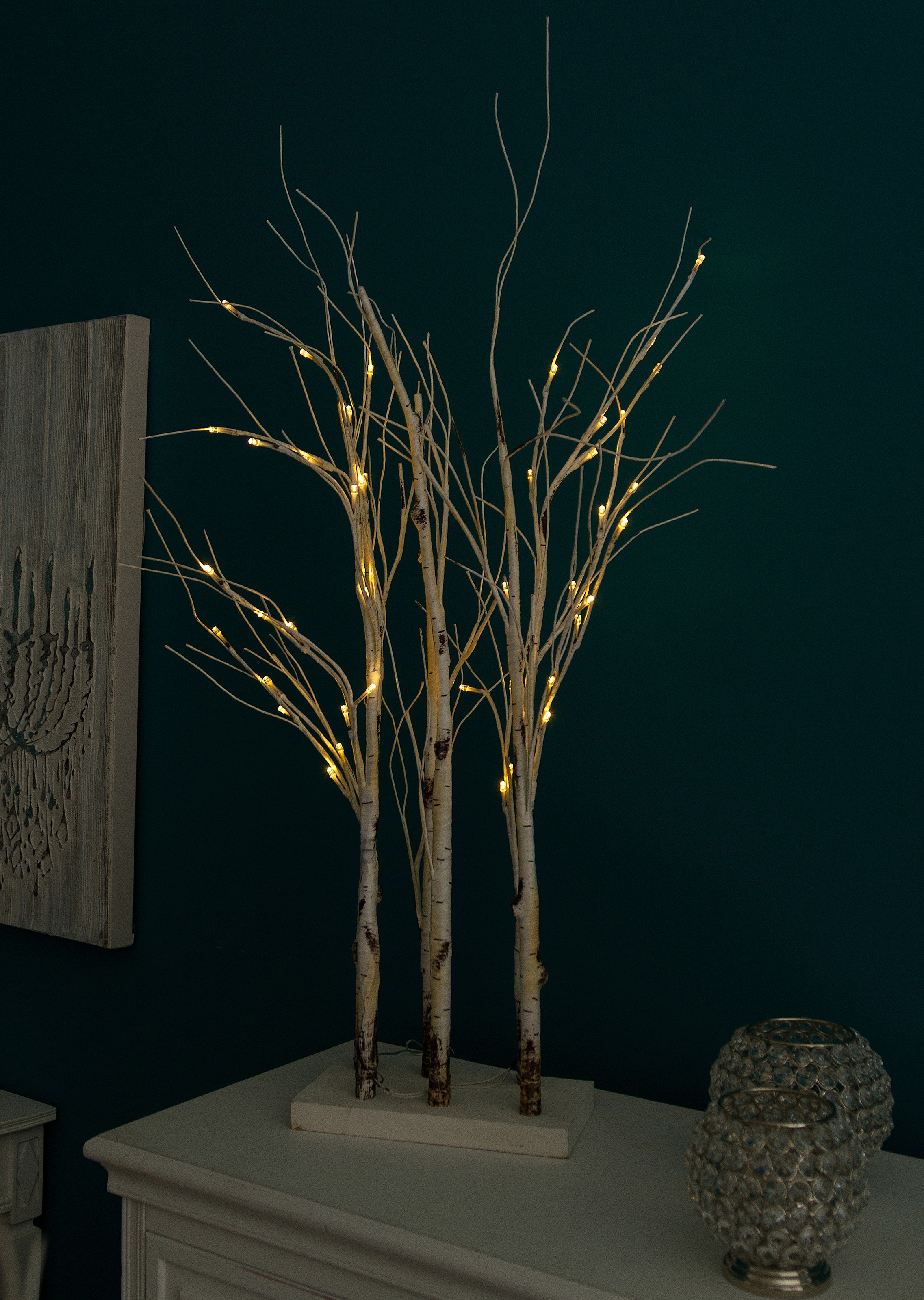 Myflair Möbel & Accessoires Dekobaum »Divid, mit LED Beleuchtung«, Raumteiler, Batteriebetrieb