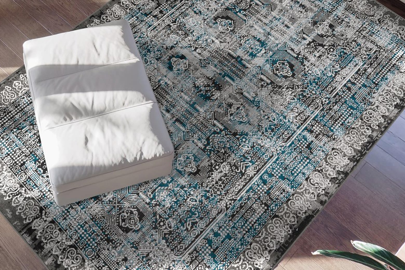 calo-deluxe Teppich »Ruzica-505«, rechteckig, 6 mm Höhe, Flachgewebe, Vintage Design, Wohnzimmer