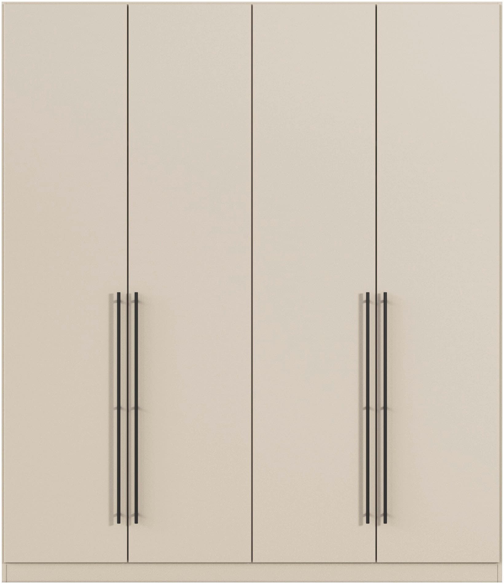 rauch Kleiderschrank »Drehtürenschrank Schrank Garderobe Wäscheschrank Schlafzimmer AVOLA«, (in 3 verschiedenen Ausstattungen BASIC/CLASSIC/PREMIUM), mit hochwertigen Stangengriffen in Schwarz aus Metall MADE IN GERMANY