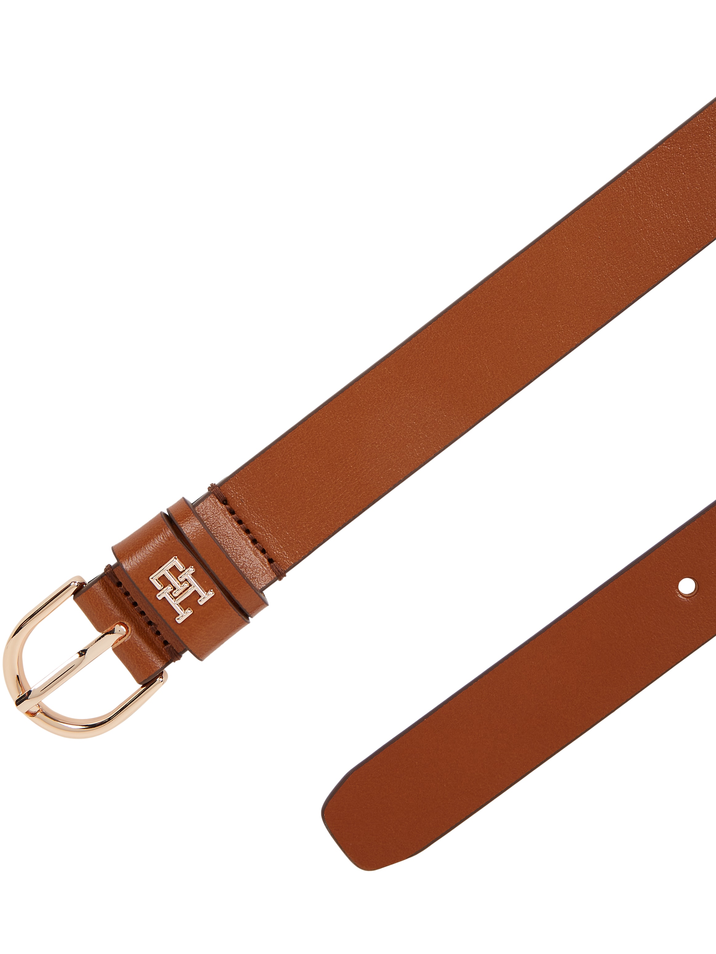 Tommy Hilfiger Ledergürtel »ESSENTIAL EFFORTLESS 2.5«, Logoemblem, weiche Haptik, ovale Einfachdornschließe