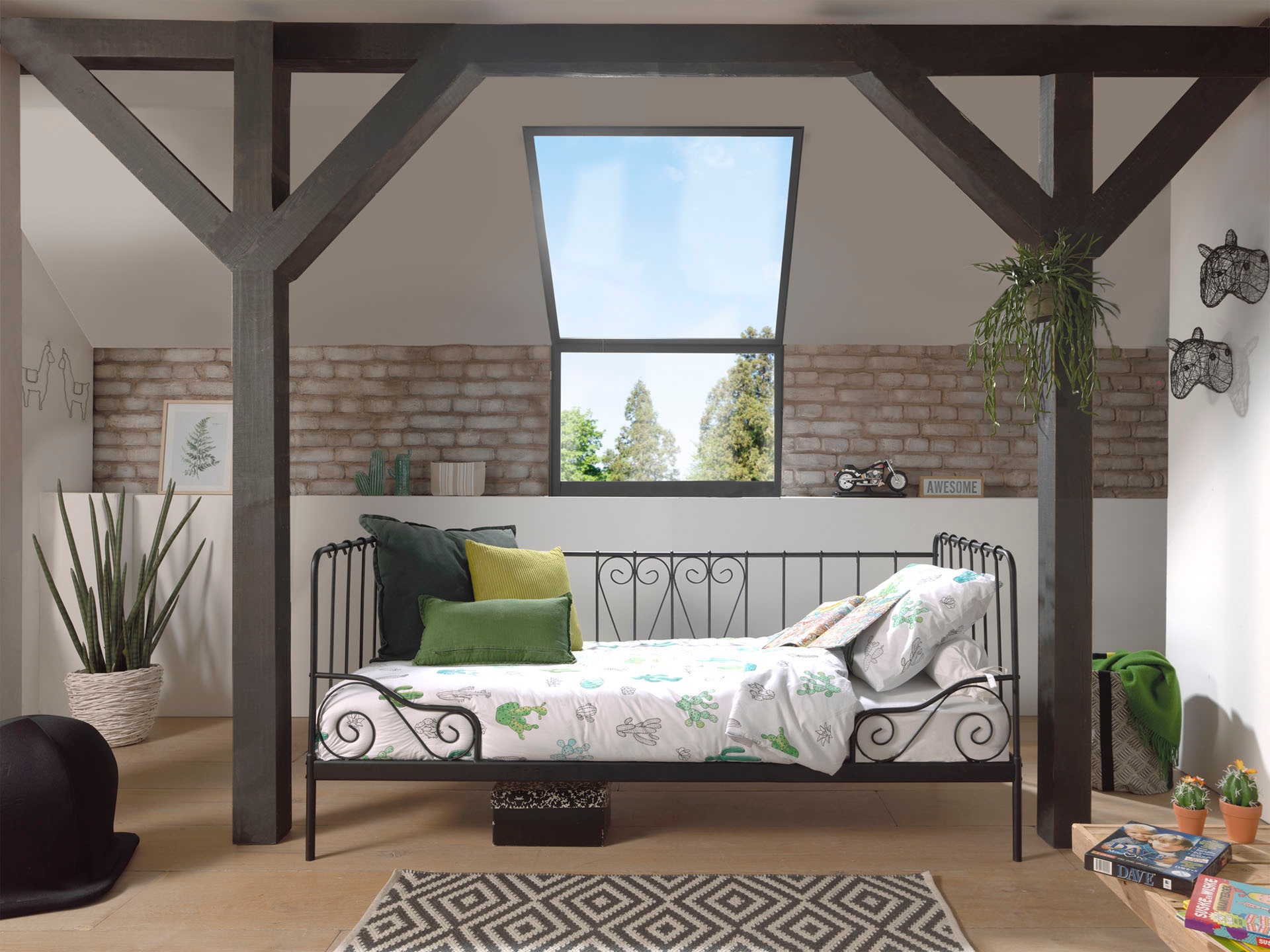 Vipack Jugendbett »Alice«, (Made in Europe), Metallbett, mit Lattenrost