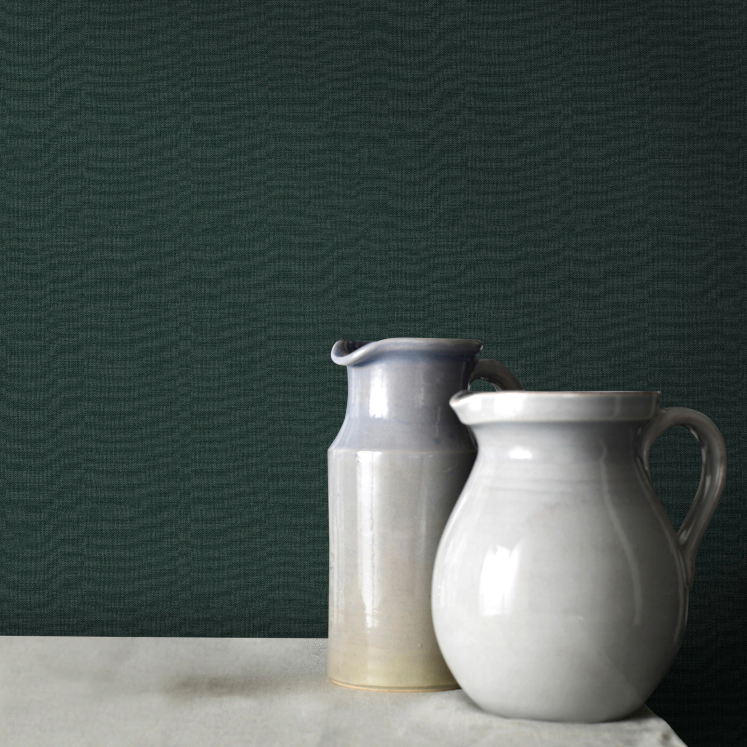 WOW Vliestapete »Basic Gewebe« geprägt Grün - 1005x52 cm