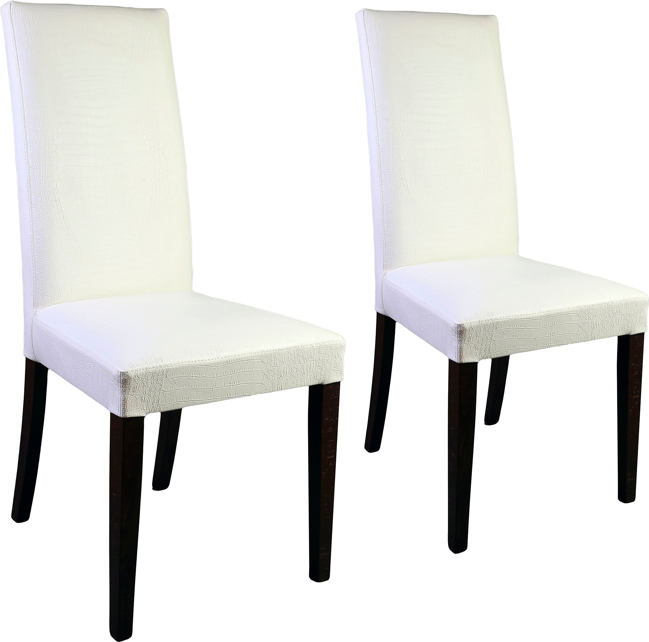 Home affaire Polsterstuhl »Java« (Set) 2 Stk.Kunstlederbezug mit Animalpräg günstig online kaufen