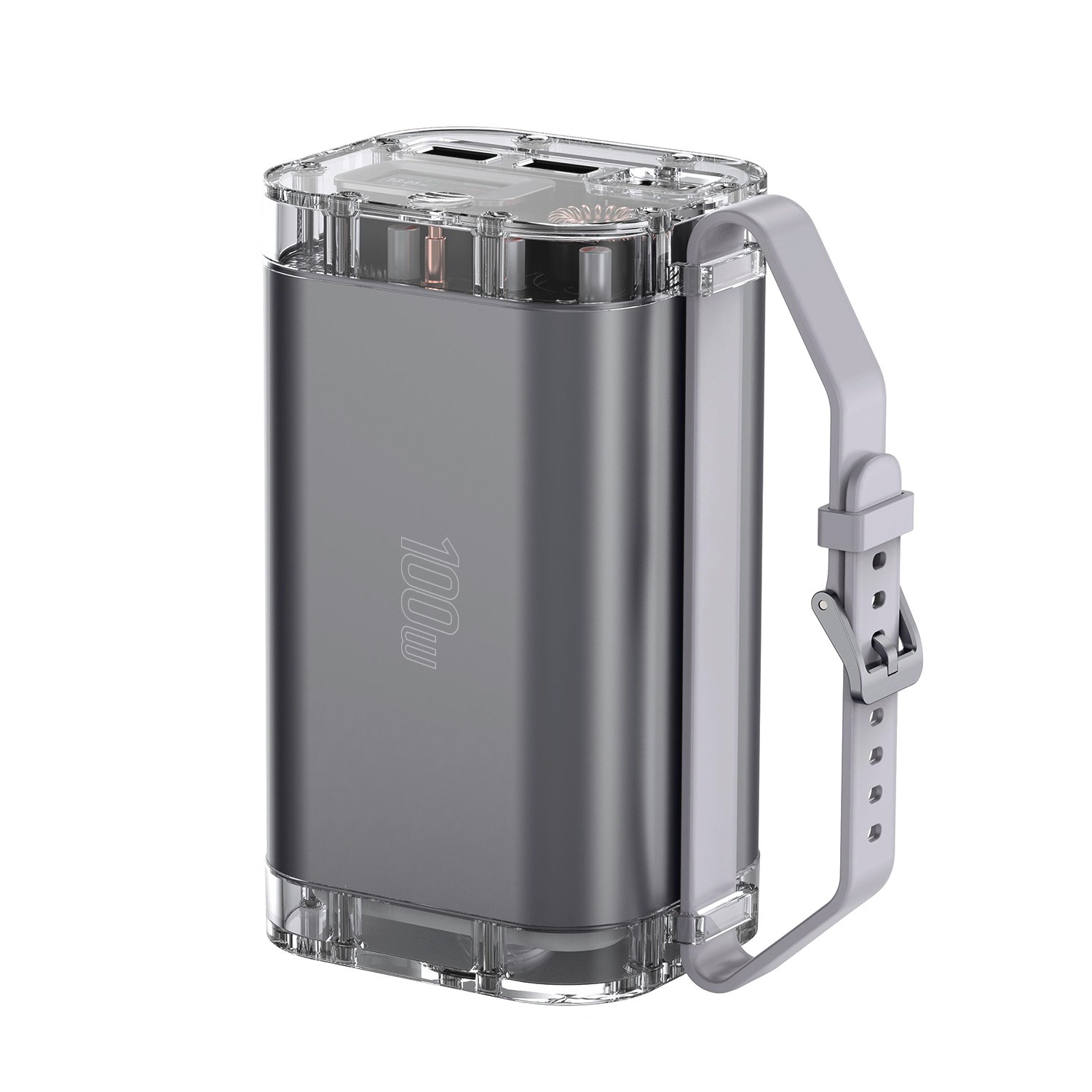 4SMARTS Powerbank »Powerbank Lucid Ultra 40000mAh 100W« Powerbank Lucid Ultra 40000mAh 100W grau 10.000 mAh Grau Perfekt geschützt: im Gegensatz zu...