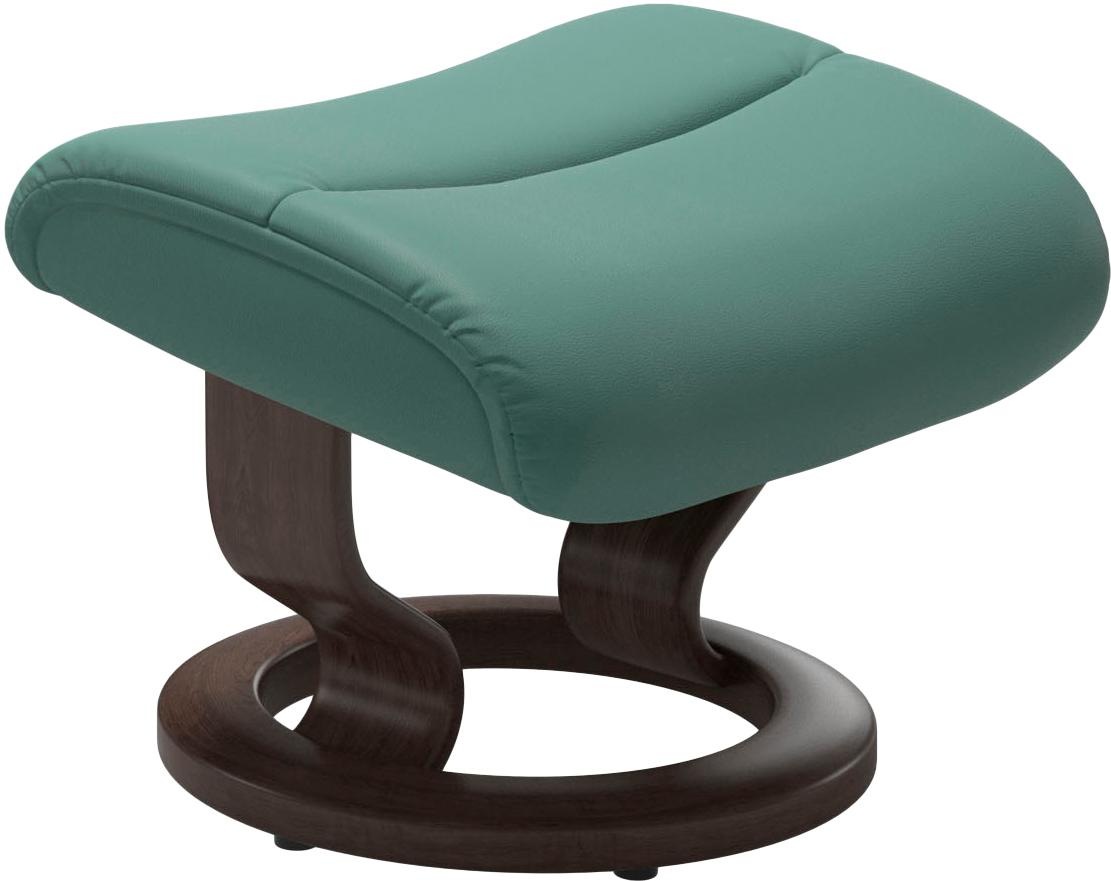 Stressless® Relaxsessel »View«, (Set, Relaxsessel mit Hocker), mit Classic Base, Größe M,Gestell Wenge