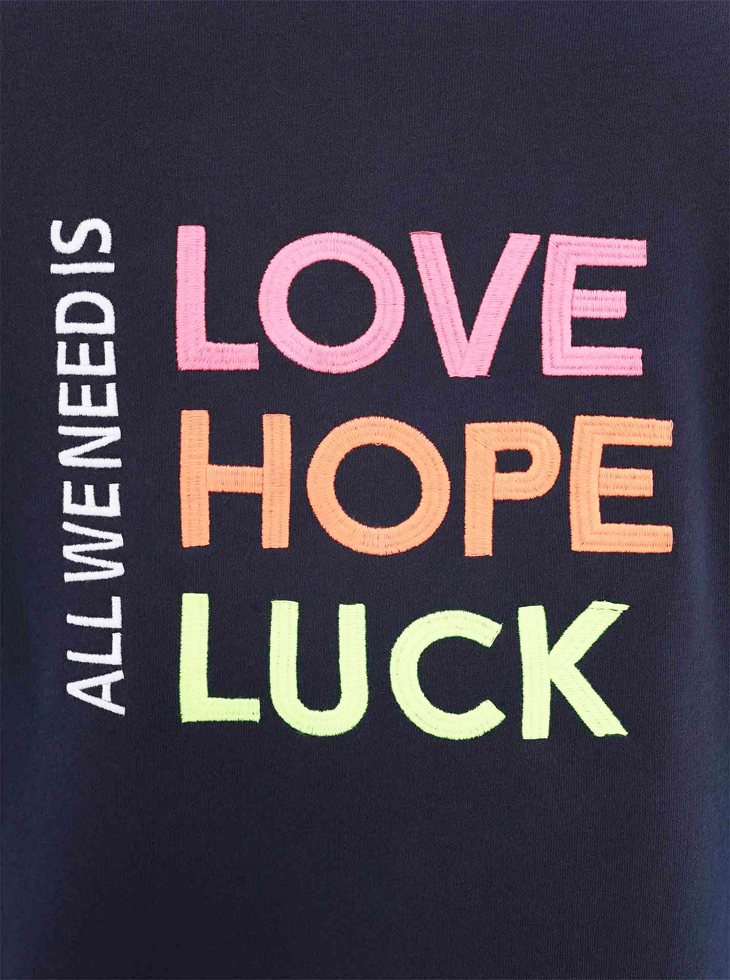 Zwillingsherz Jerseymantel Regular Fit, Langarm, Kapuze, Reißverschluss, Neon-Stickerei