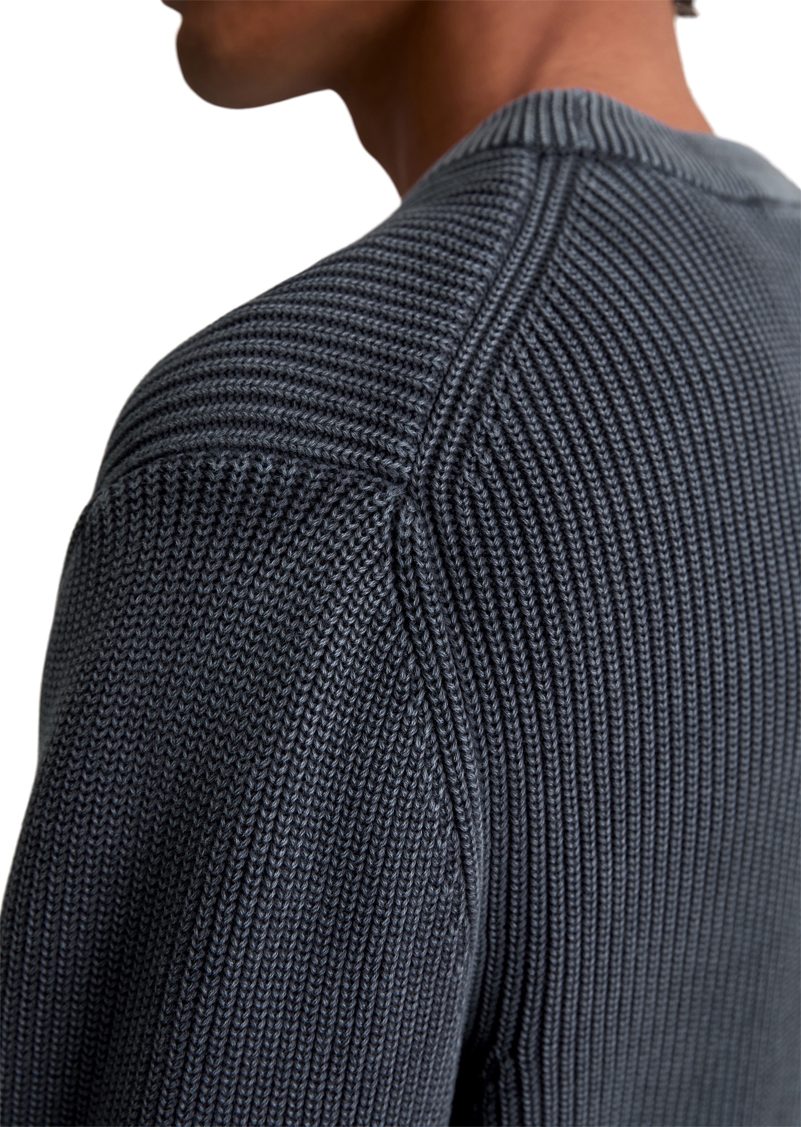 Marc O'Polo DENIM Rundhalspullover »loose fit mit speziellem Farbeffekt«