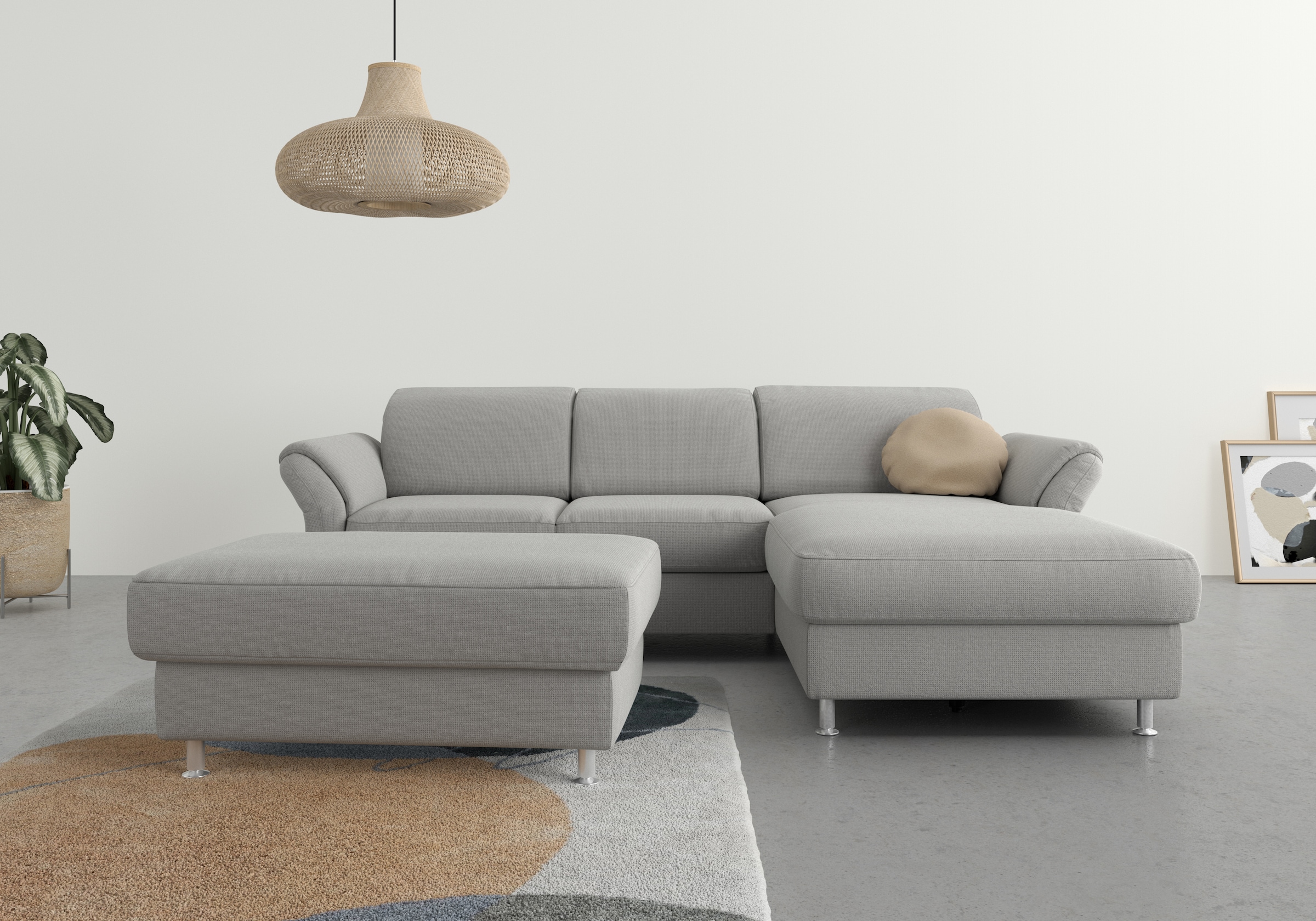 sit&more Ecksofa "Apulia L-Form", wahlweise Bettfunktion, Bettkasten und Ko günstig online kaufen