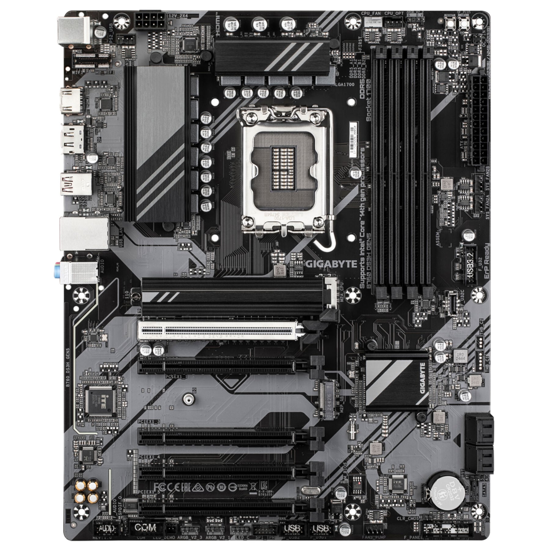 Gigabyte Mainboard »B760 DS3H GEN5 Mainboard – Unterstützt Intel Core Prozessoren der 14.«