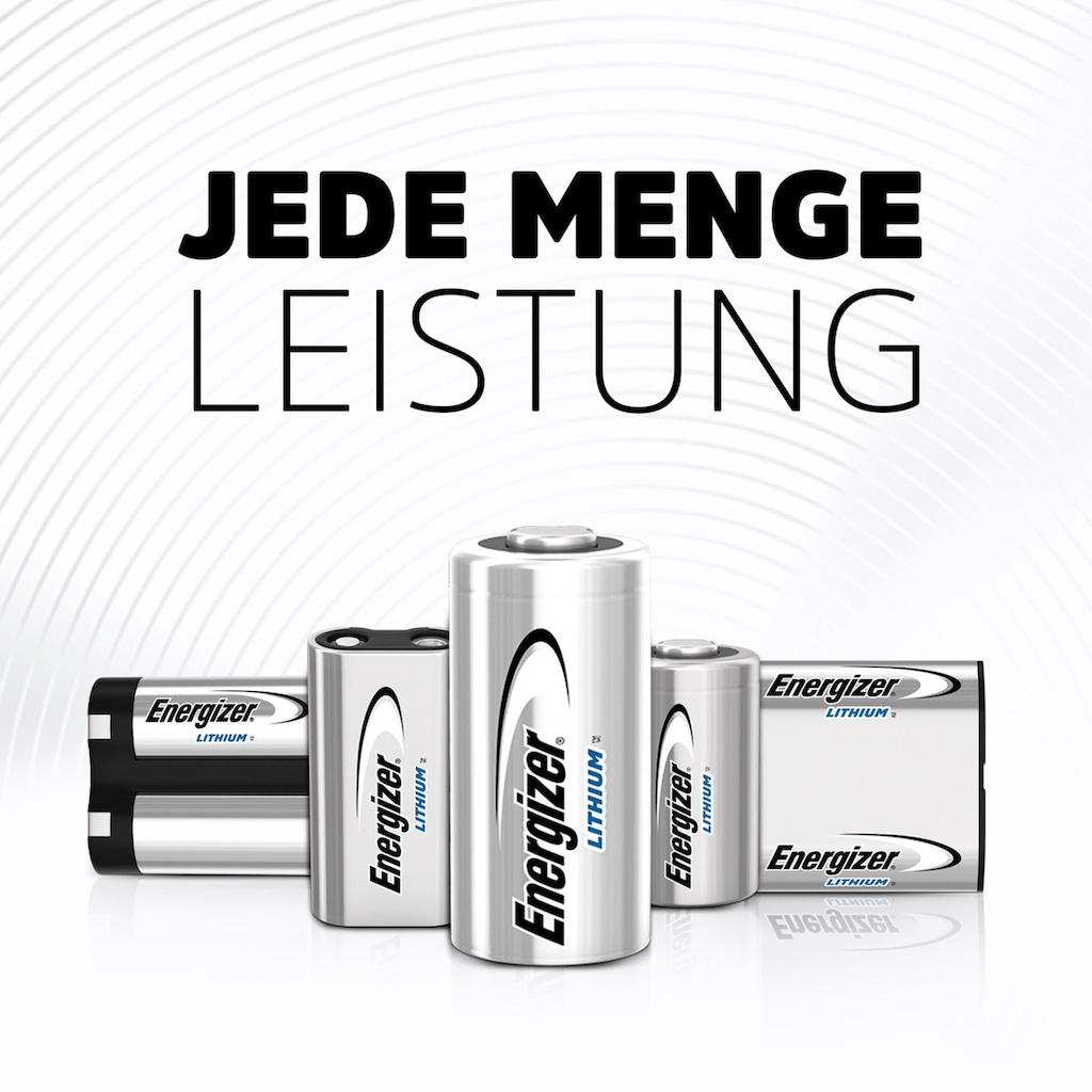 Energizer Batterie »2 Stk Lithium Photo 123«, 3 V, (2 St.), für Hightech Geräte, bis zu 10 Jahren Haltbarkeit bei Lagerung