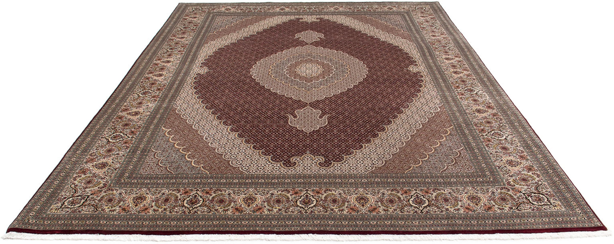 morgenland Orientteppich »Perser - Täbriz - 353 x 253 cm - dunkelrot«, rech günstig online kaufen