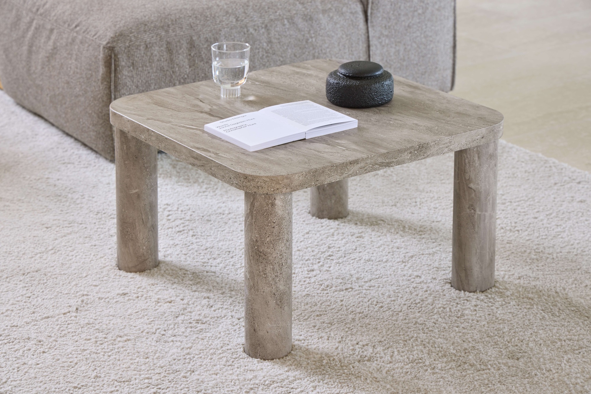 ACTONA GROUP Couchtisch »Solano« 1 Stk. tlg. grauer Marmorlook, robuste Bei günstig online kaufen