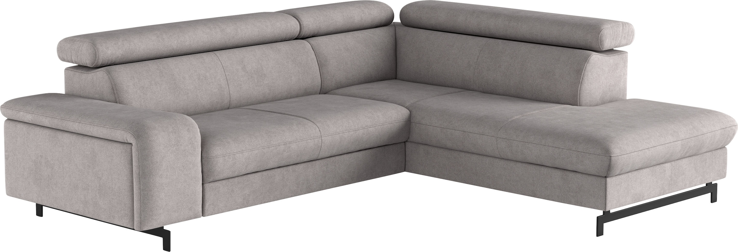 COTTA Ecksofa »Emma L-Form«, mit Kopfteilverstellung, wahlweise mit Bettfunktion & Bettkasten