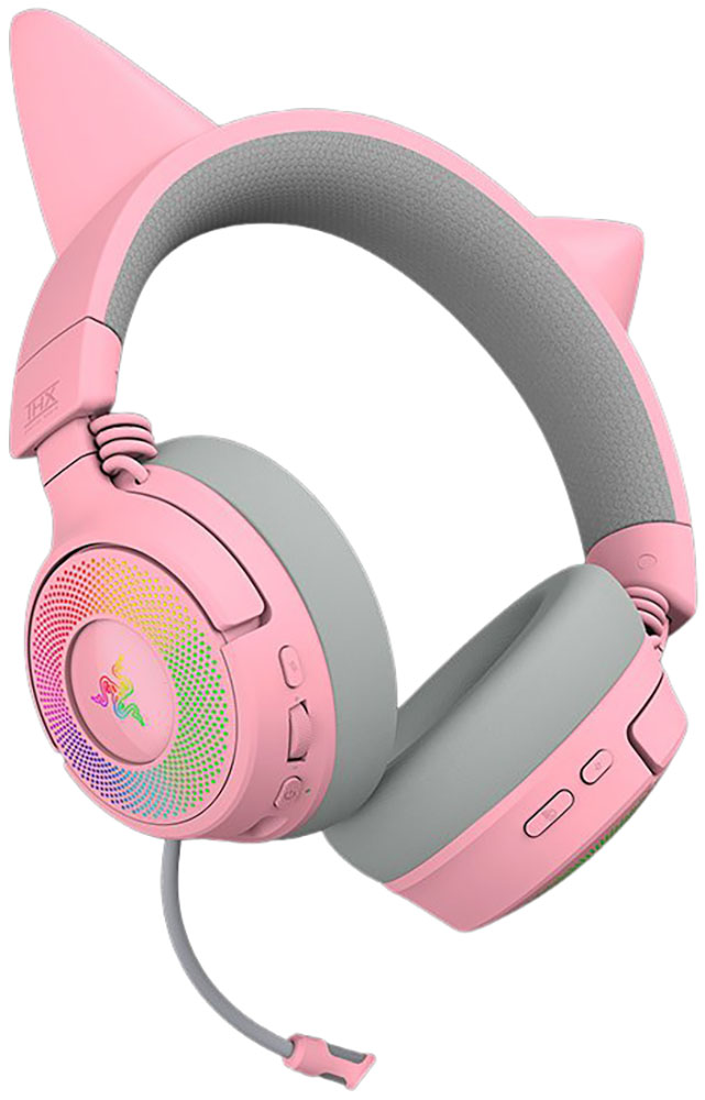 RAZER Gaming-Headset »Kraken Kitty V3 Pro« Bluetooth Stummschaltung | integrierte Steuerung für Anrufe und Musik
