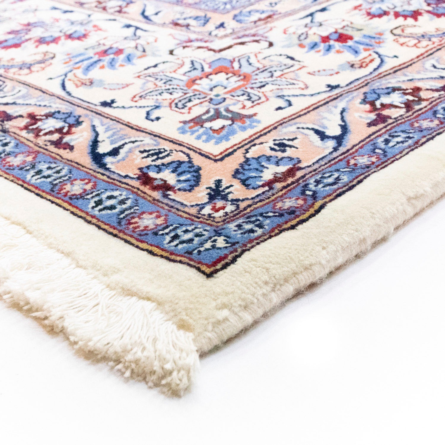4. Bild von morgenland Wollteppich »Maschad Durchgemustert Beige 345 x 244 cm«, rechteckig, Unikat mit Zertifikat
