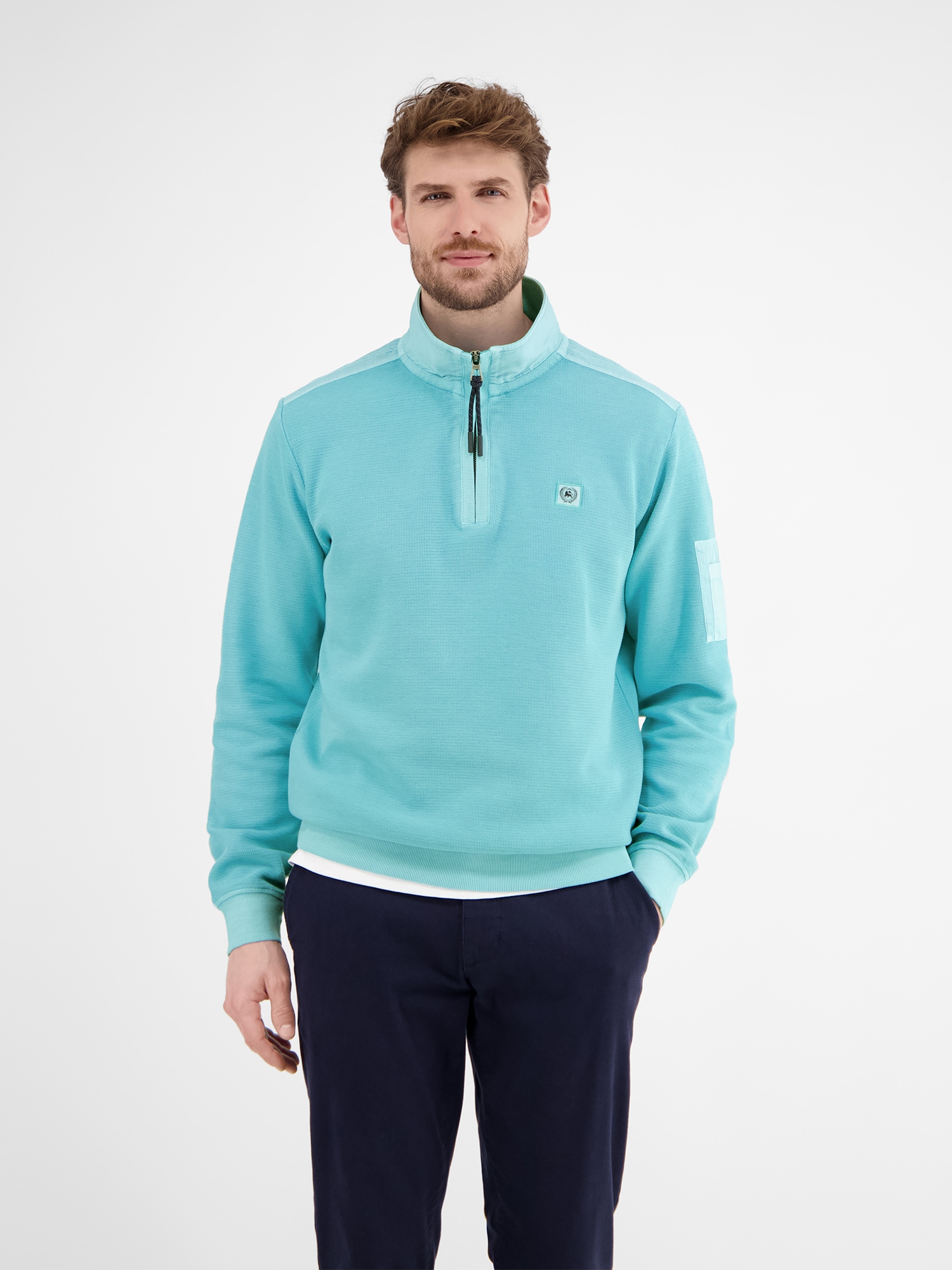 LERROS Sweatshirt »Sweattroyer in Zig-Zag-Struktur«
