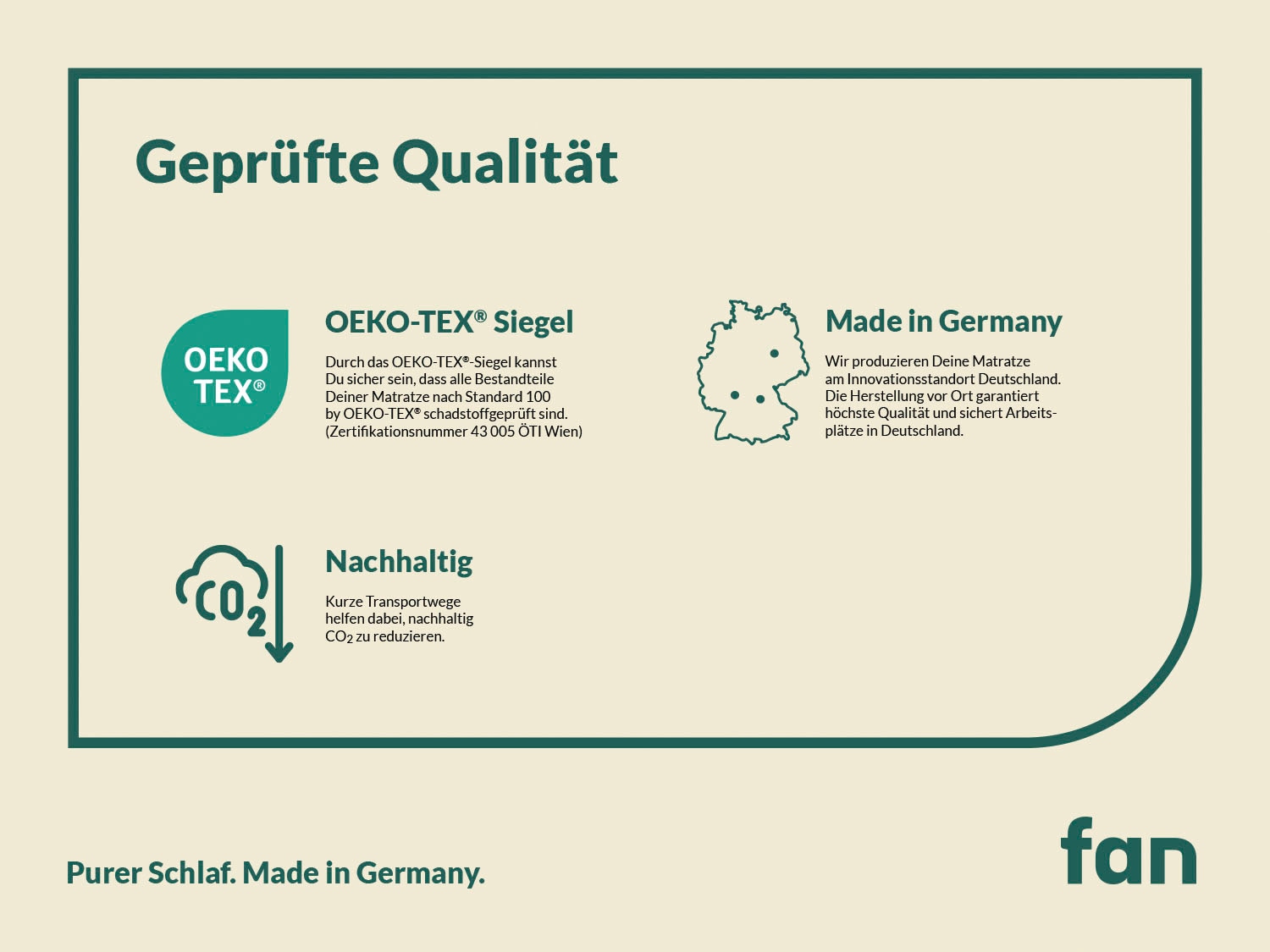 fan Komfortschaummatratze »Solina Top KS, Wendematratzen 90x200 cm, 140x200 und mehr« 22 cm hoch 1-tlg., 1 Stk. tlg. Gelart-Hypersoftschaumauflage 4 cm hoch, atmungsaktiv, ergonomisch