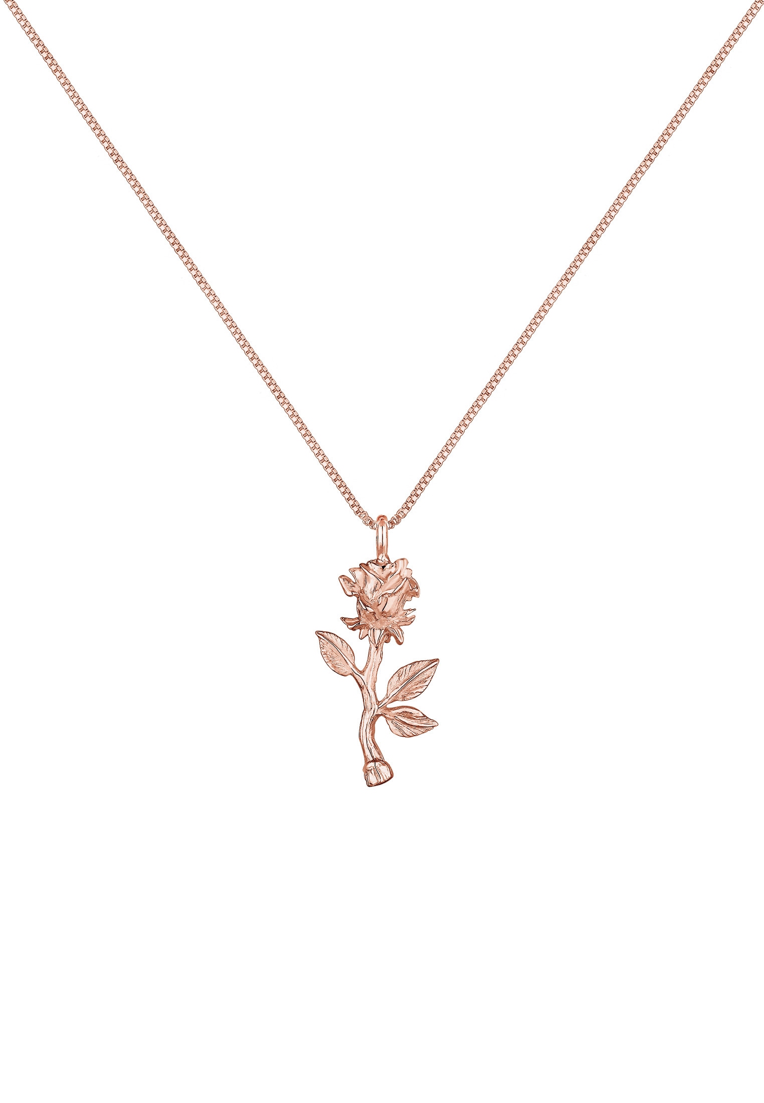 Elli Kette mit Anhänger »Vintage Anhänger Rose 925 Sterling Silber«