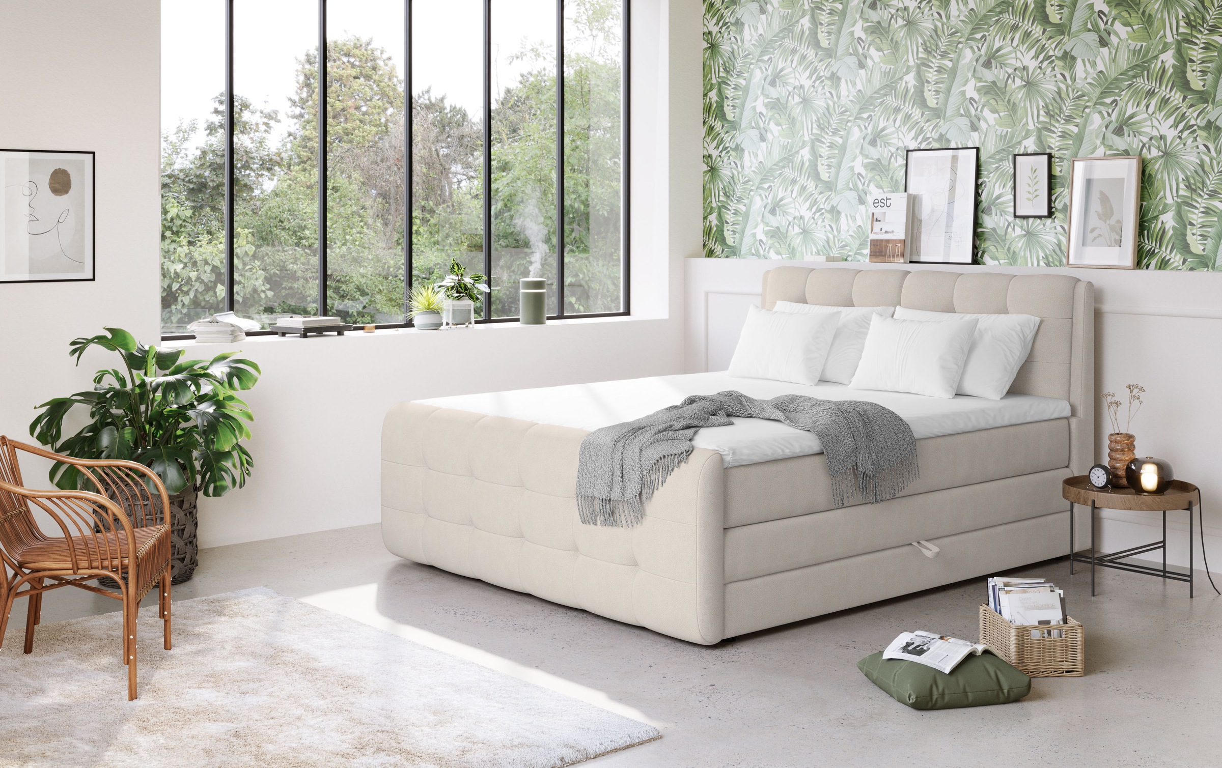 COTTA Boxspringbett »Fort mit Bettkasten, inkl. Topper« erhältlich in versc günstig online kaufen