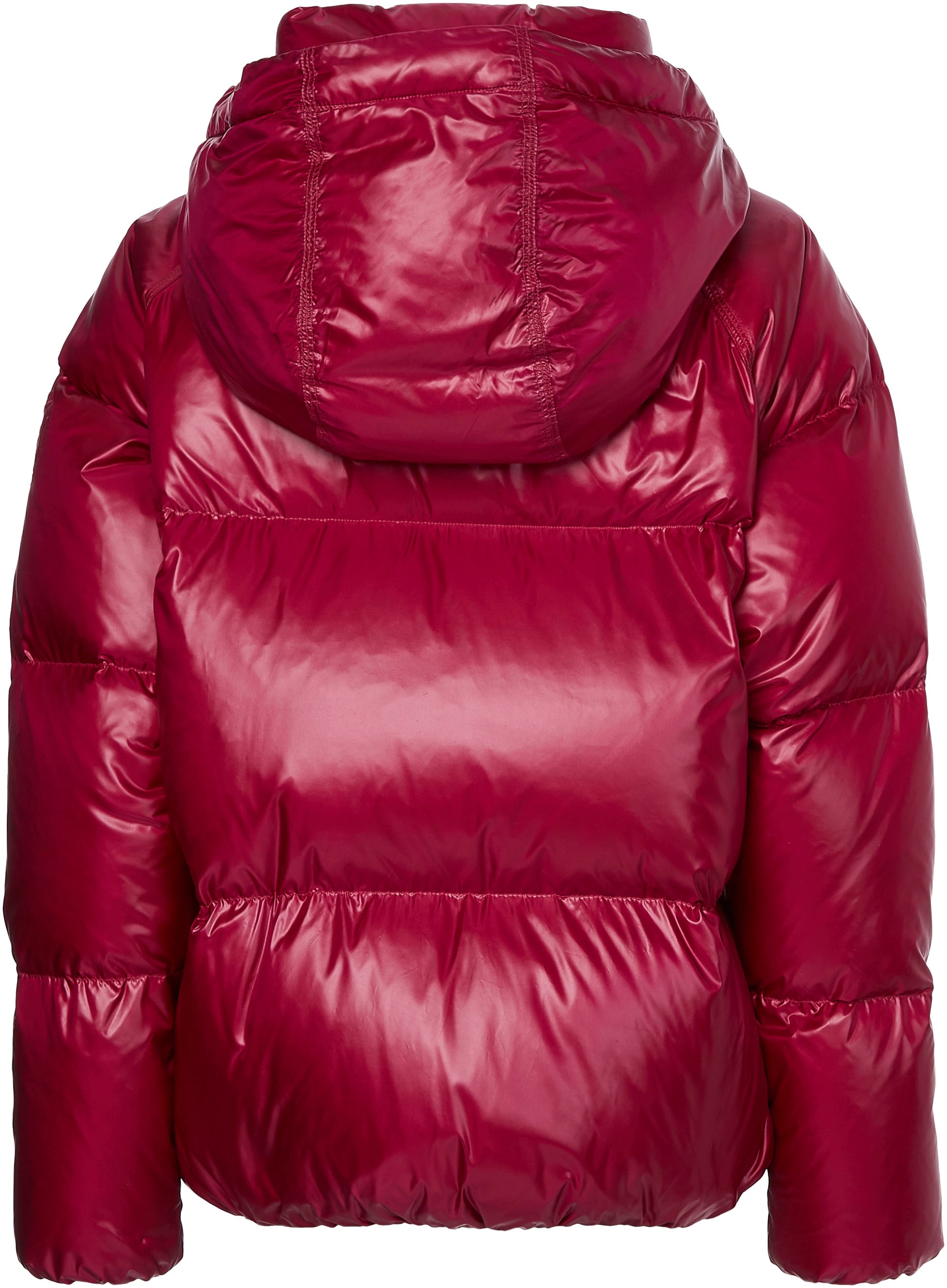 Tommy Hilfiger Steppjacke »POP COLOUR DOWN JACKET«, mit Kapuze, mit Stehkragen
