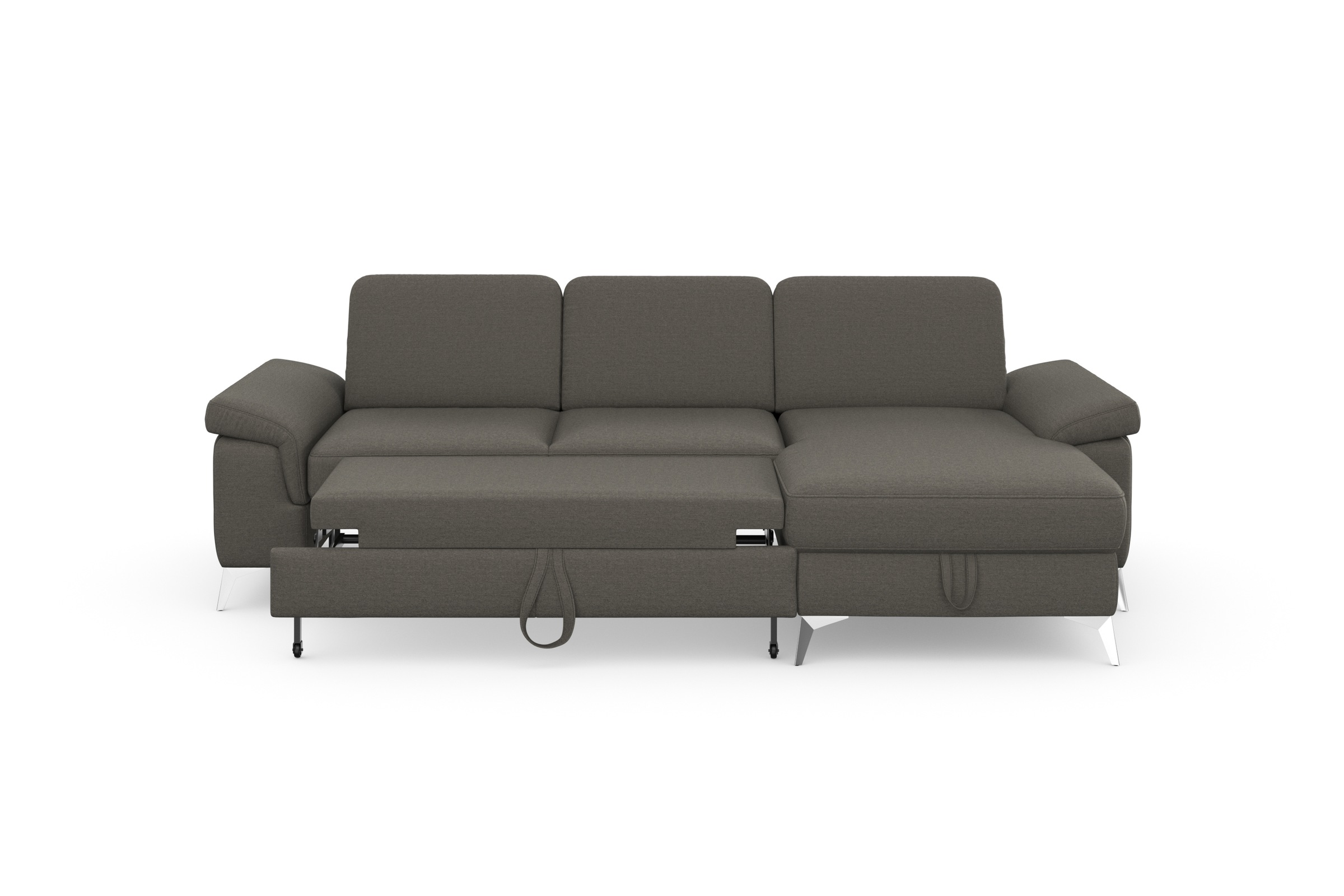 sit&more Ecksofa »Padua L-Form«, inklusive Sitztiefenverstellung, Armteilfunktion und Federkern