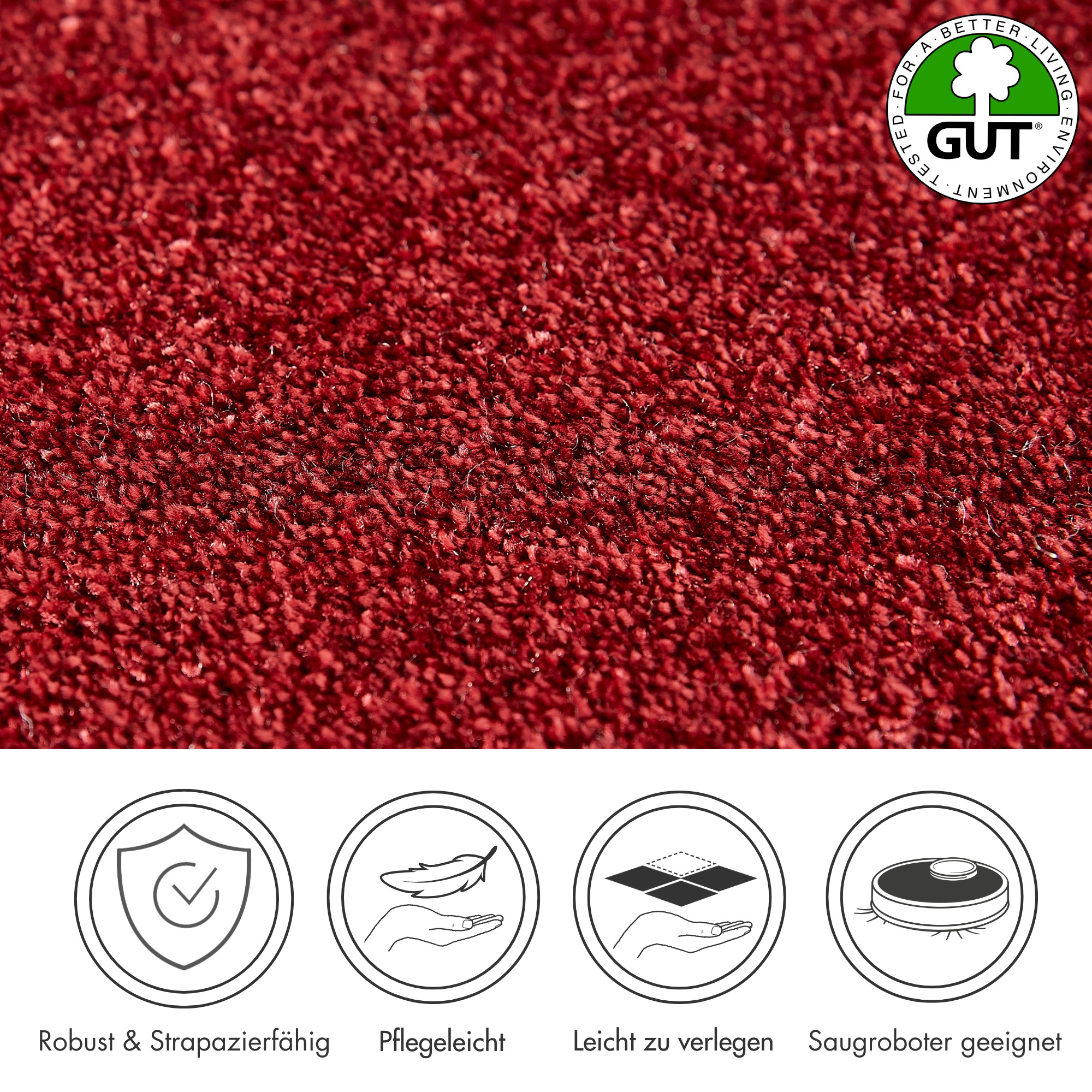 Andiamo Teppichboden »Verona, Velours, Made in Belgium«, rechteckig, 6 mm H günstig online kaufen