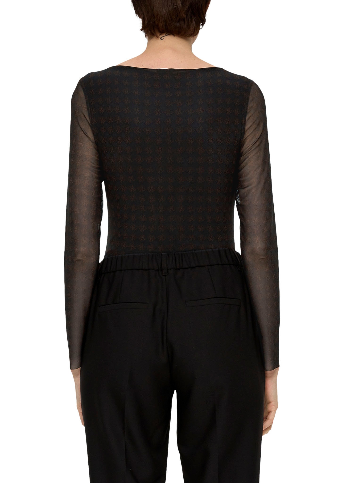 s.Oliver BLACK LABEL Longsleeve, mit Allover-Druck