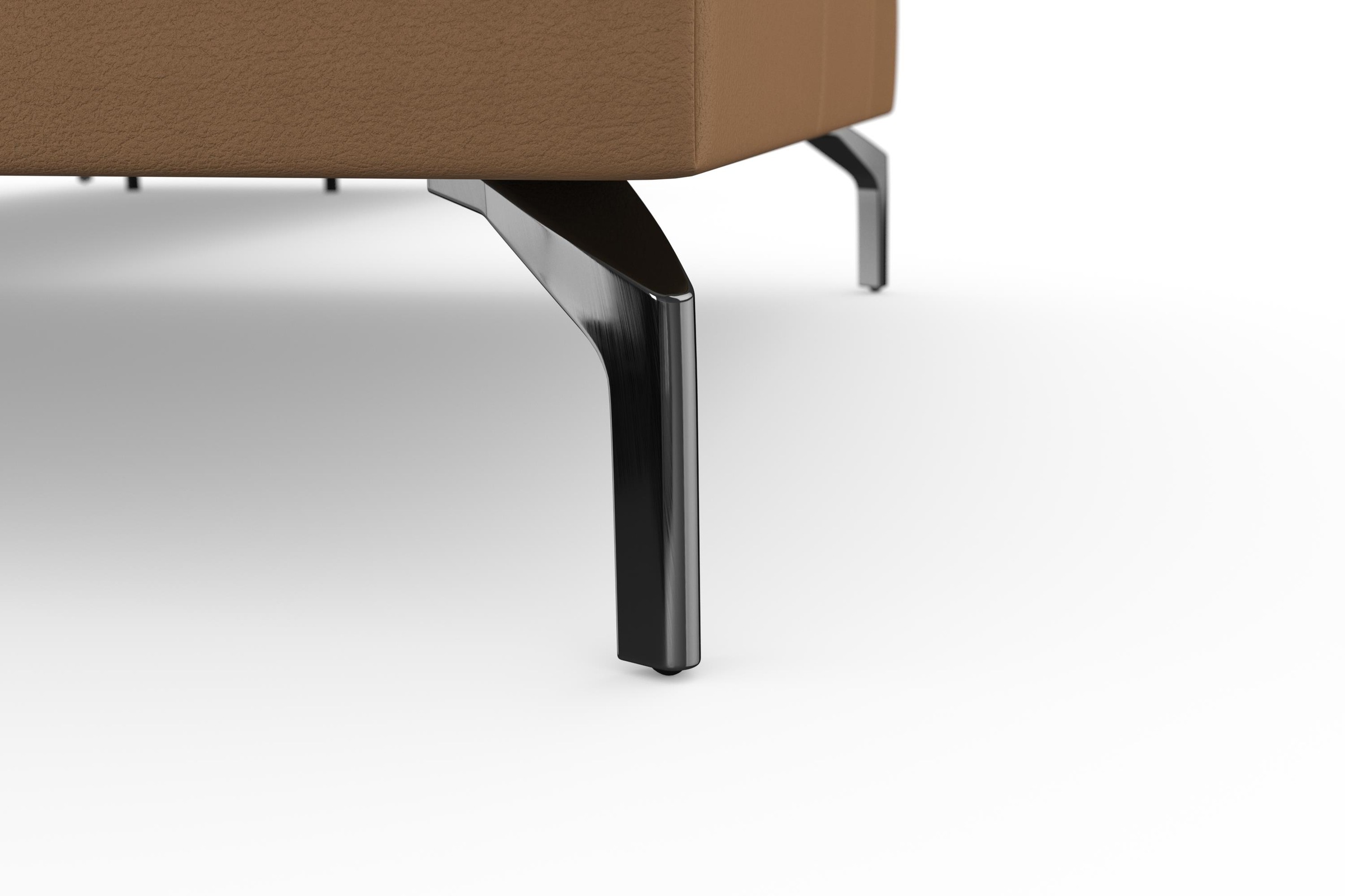 sit&more Wohnlandschaft »Bendigo U-Form«, inklusive Sitztiefenverstellung, Bodenfreiheit 15 cm, in 2 Fußfarben